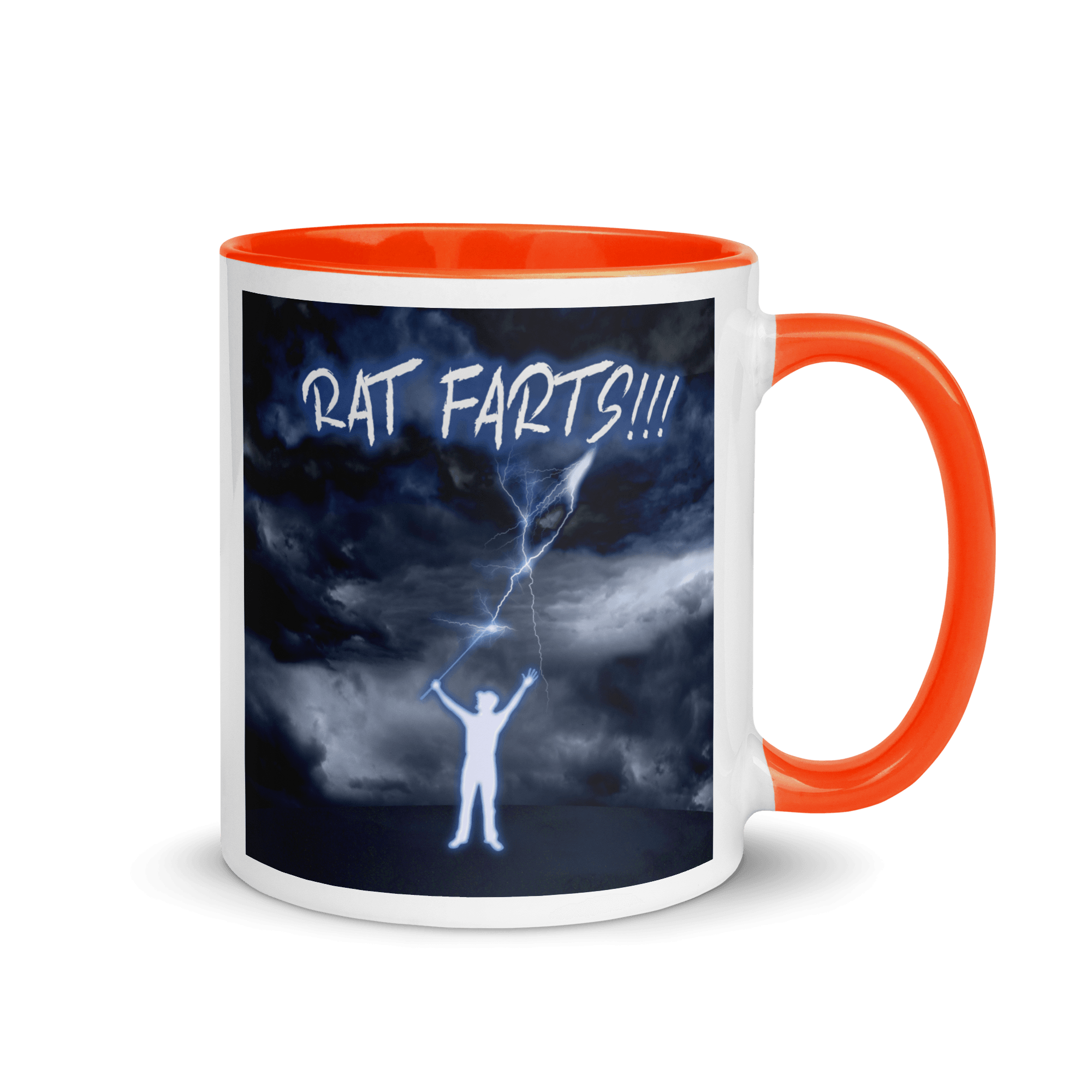 Rat Farts! Mug with Color Inside VAWDesigns
