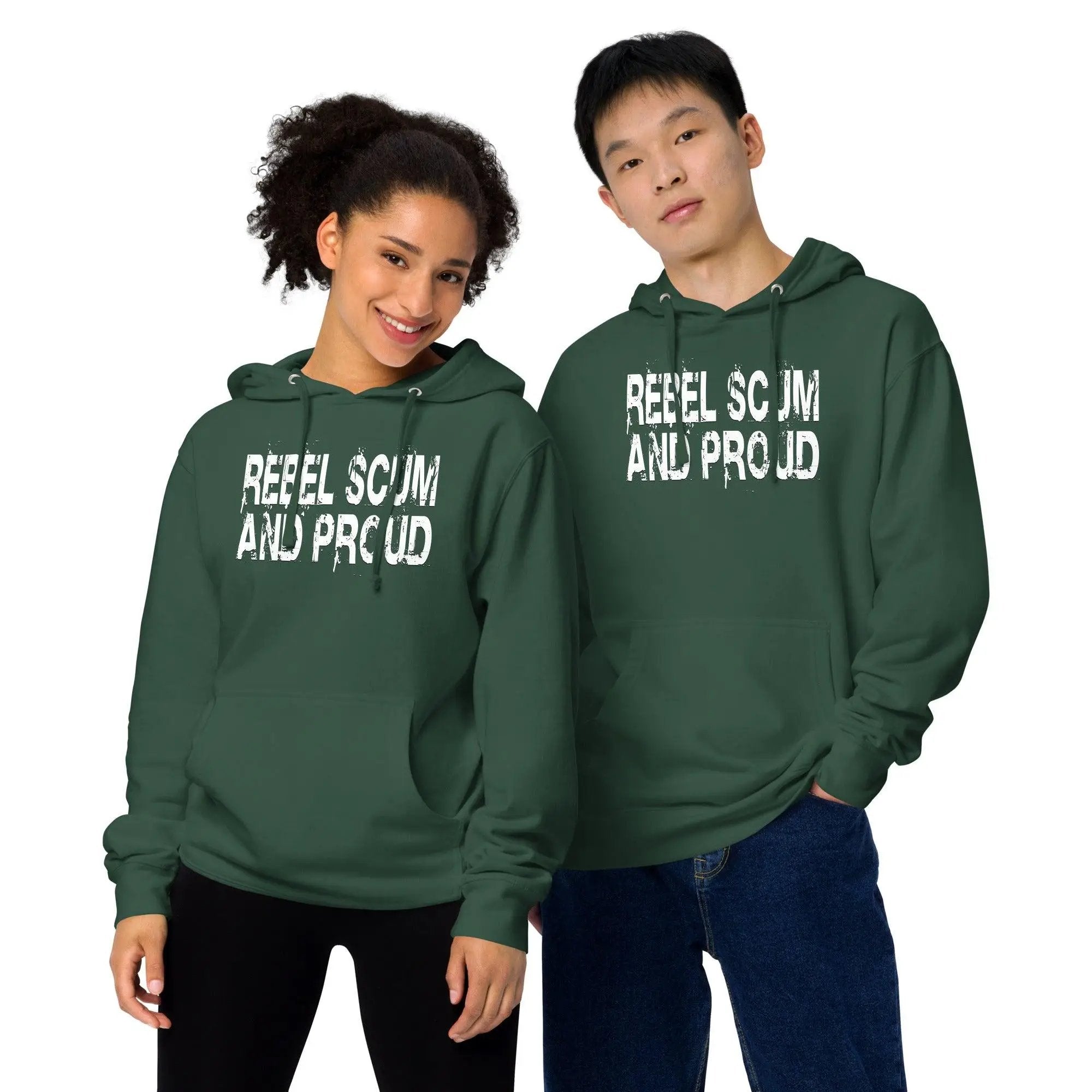 Rebel Scum and Proud Unisex Hoodie VAWDesigns