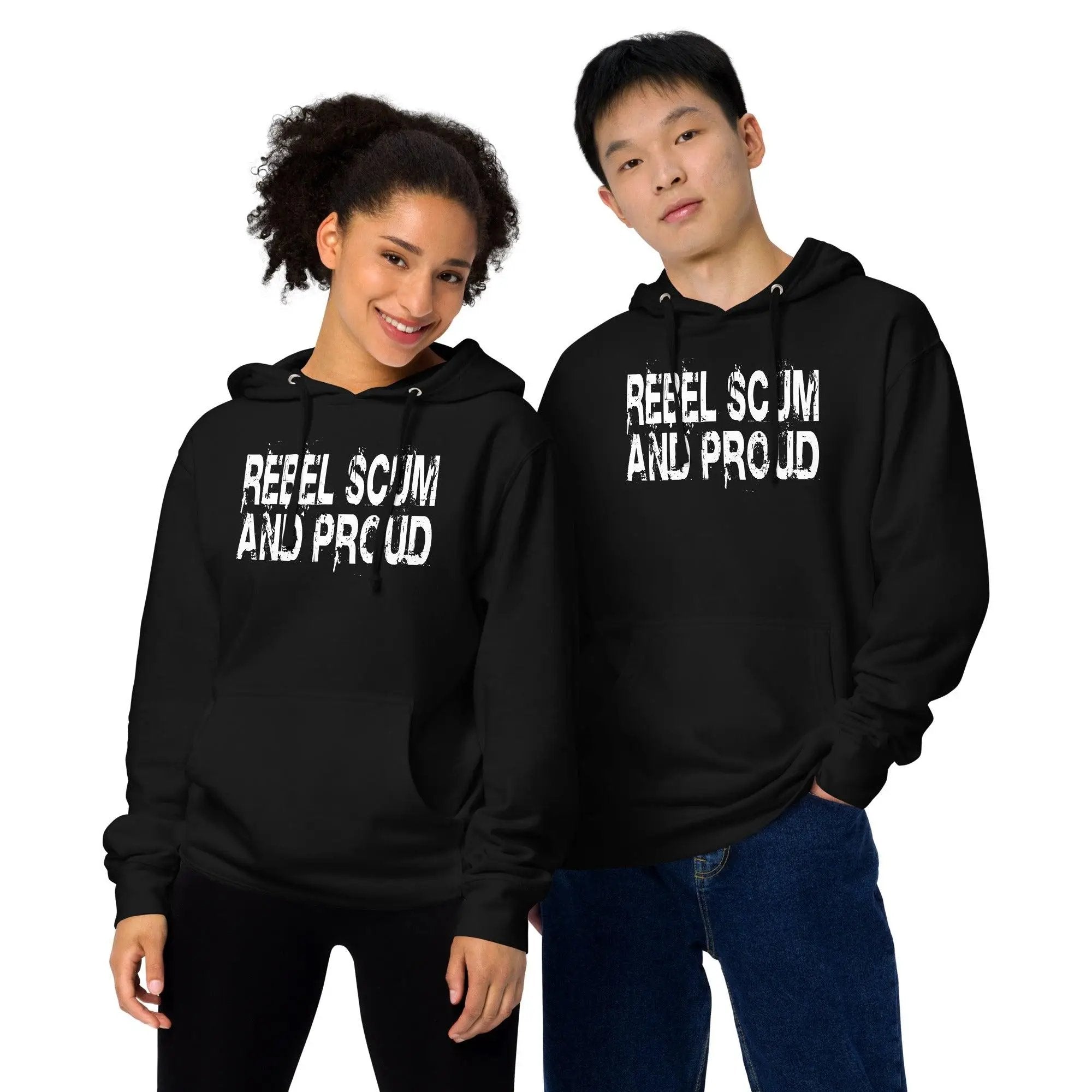 Rebel Scum and Proud Unisex Hoodie VAWDesigns