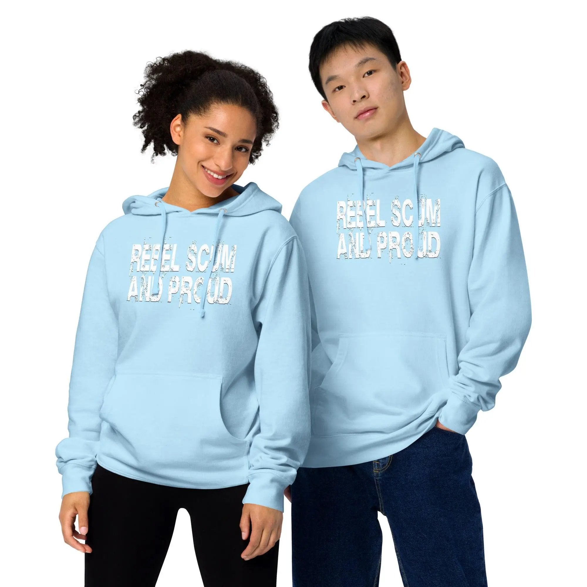 Rebel Scum and Proud Unisex Hoodie VAWDesigns