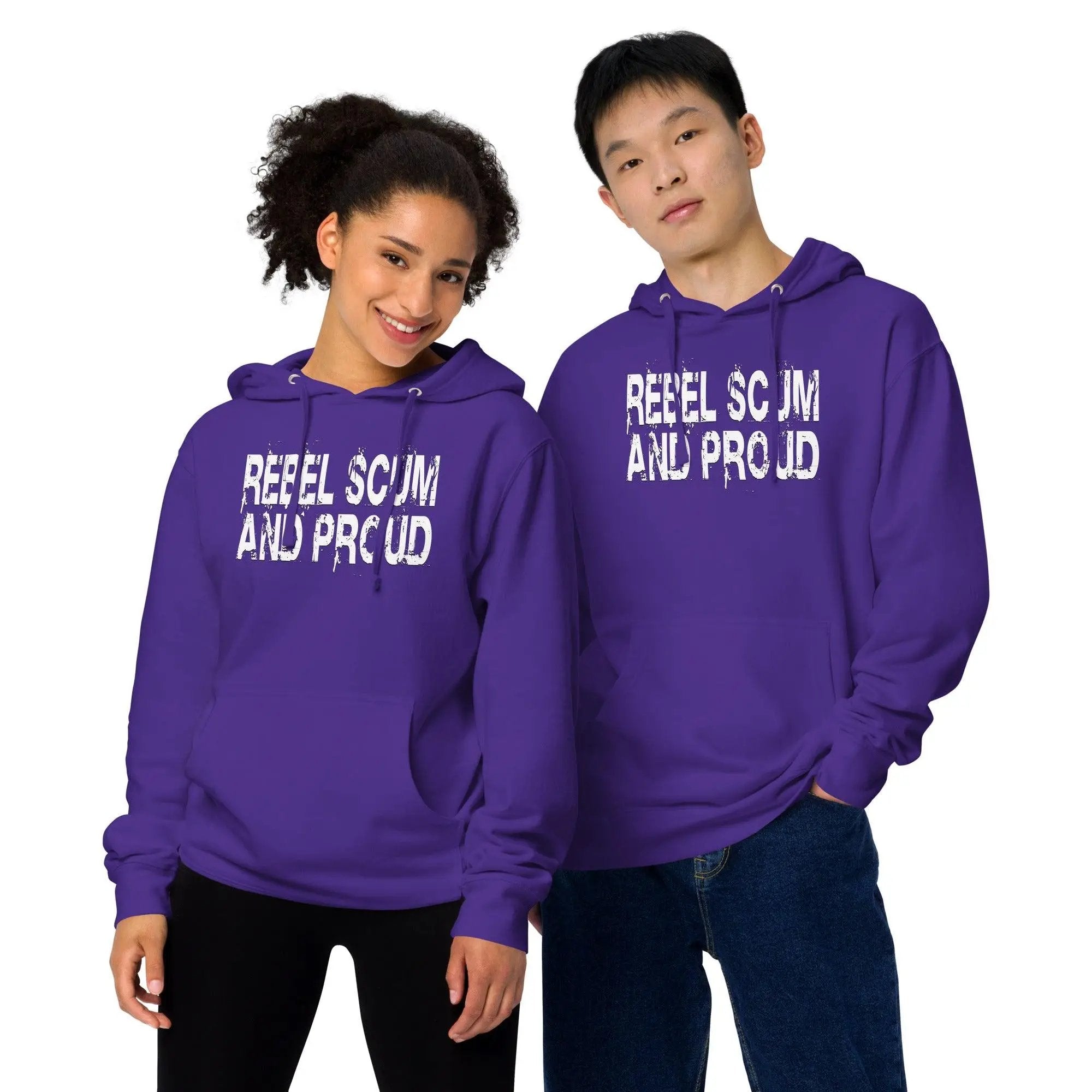 Rebel Scum and Proud Unisex Hoodie VAWDesigns