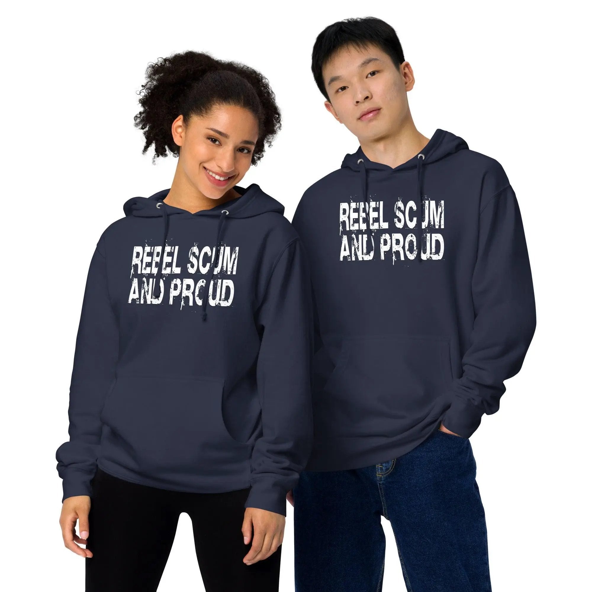 Rebel Scum and Proud Unisex Hoodie VAWDesigns