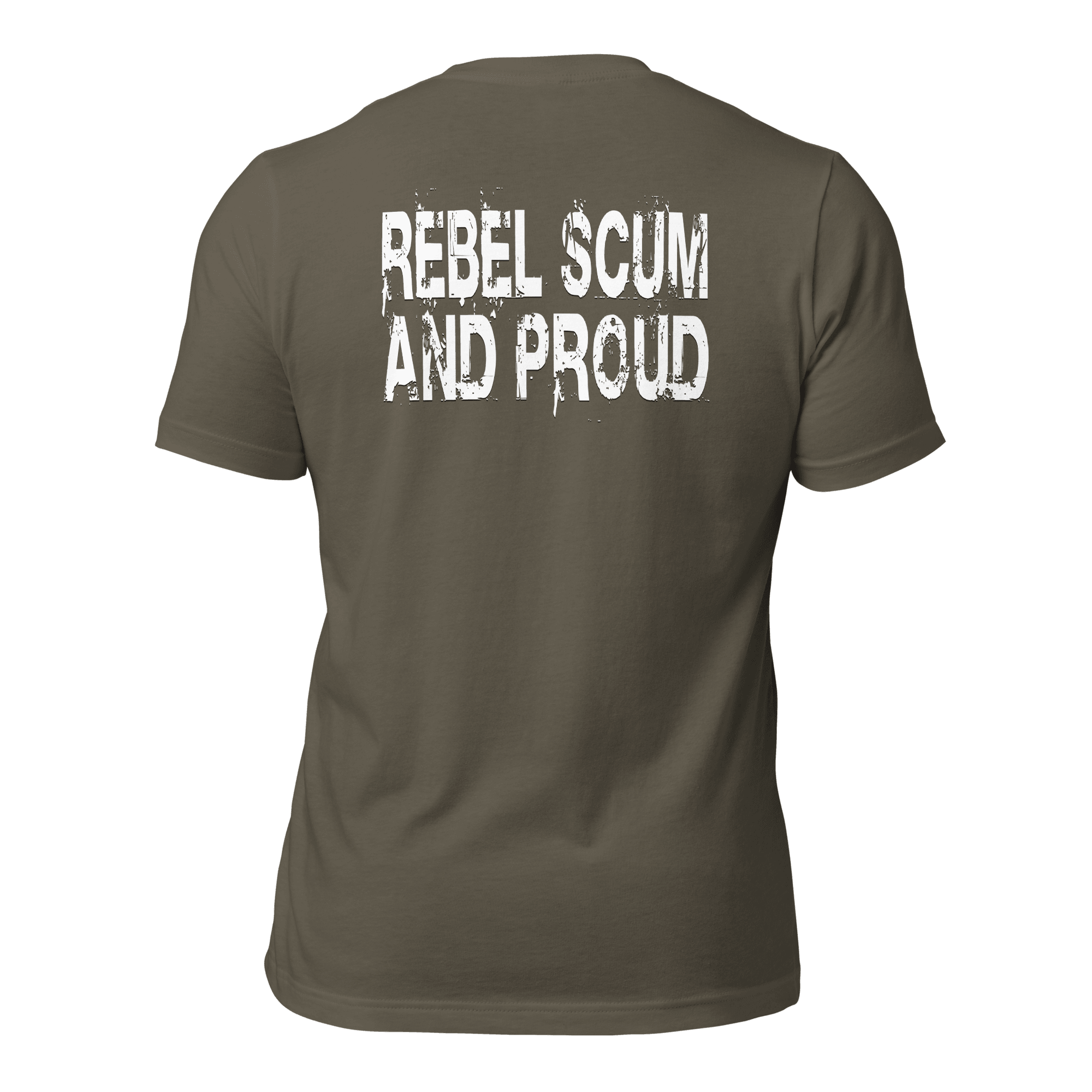 Rebel Scum and Proud Unisex t-shirt (BACK) VAWDesigns