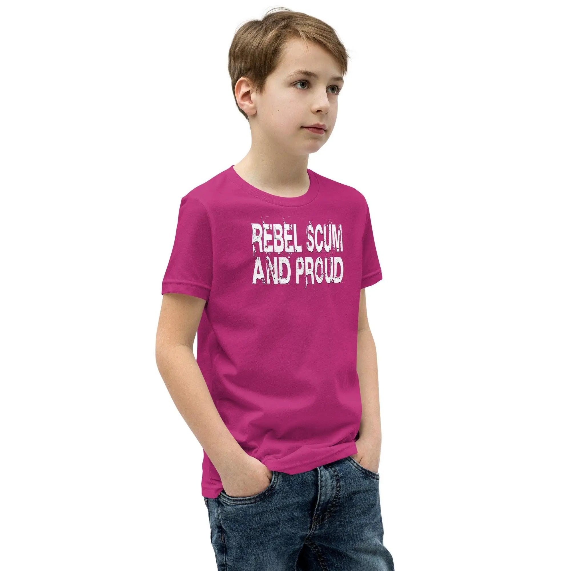 Rebel Scum and Proud Youth Short Sleeve T-Shirt VAWDesigns