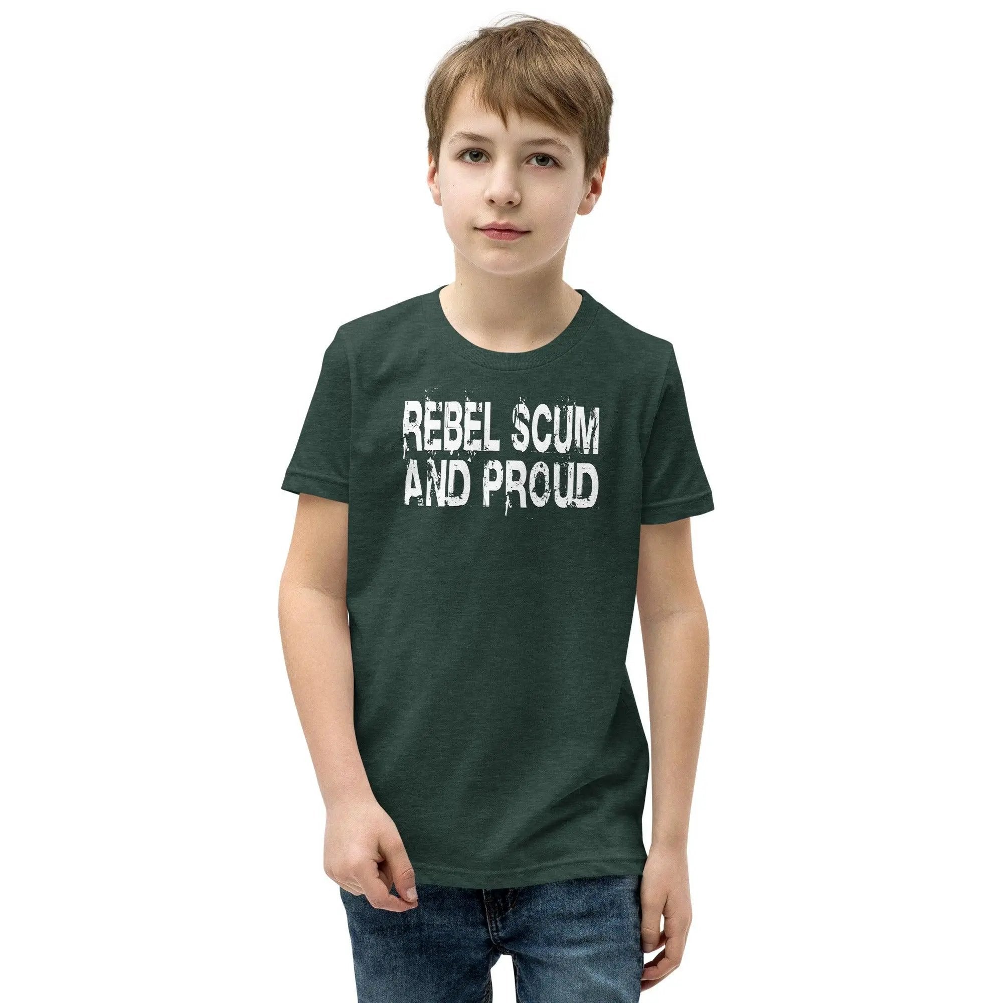 Rebel Scum and Proud Youth Short Sleeve T-Shirt VAWDesigns