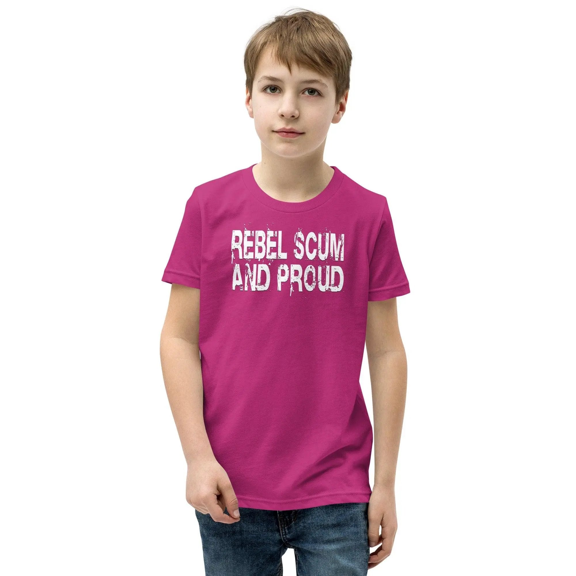 Rebel Scum and Proud Youth Short Sleeve T-Shirt VAWDesigns