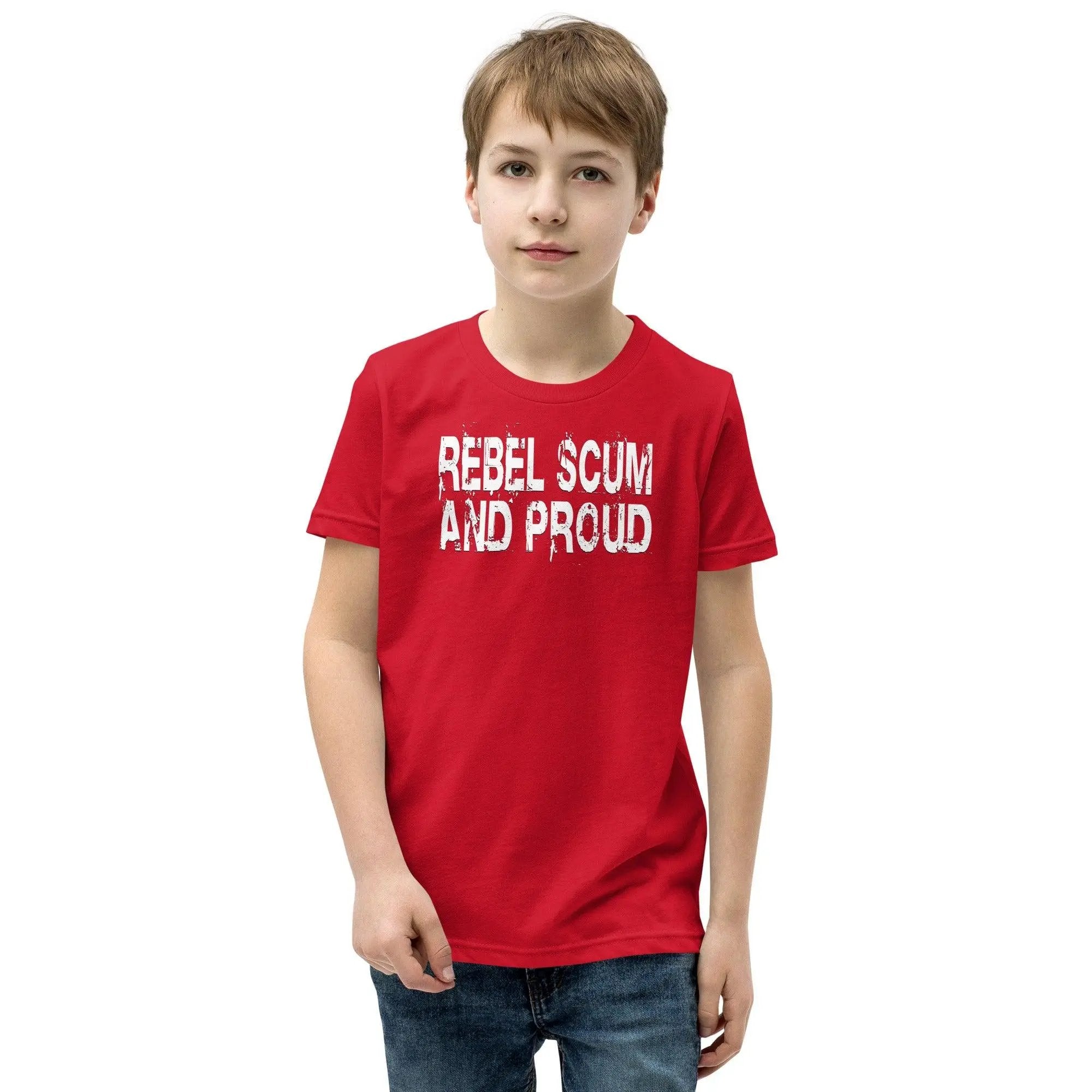 Rebel Scum and Proud Youth Short Sleeve T-Shirt VAWDesigns