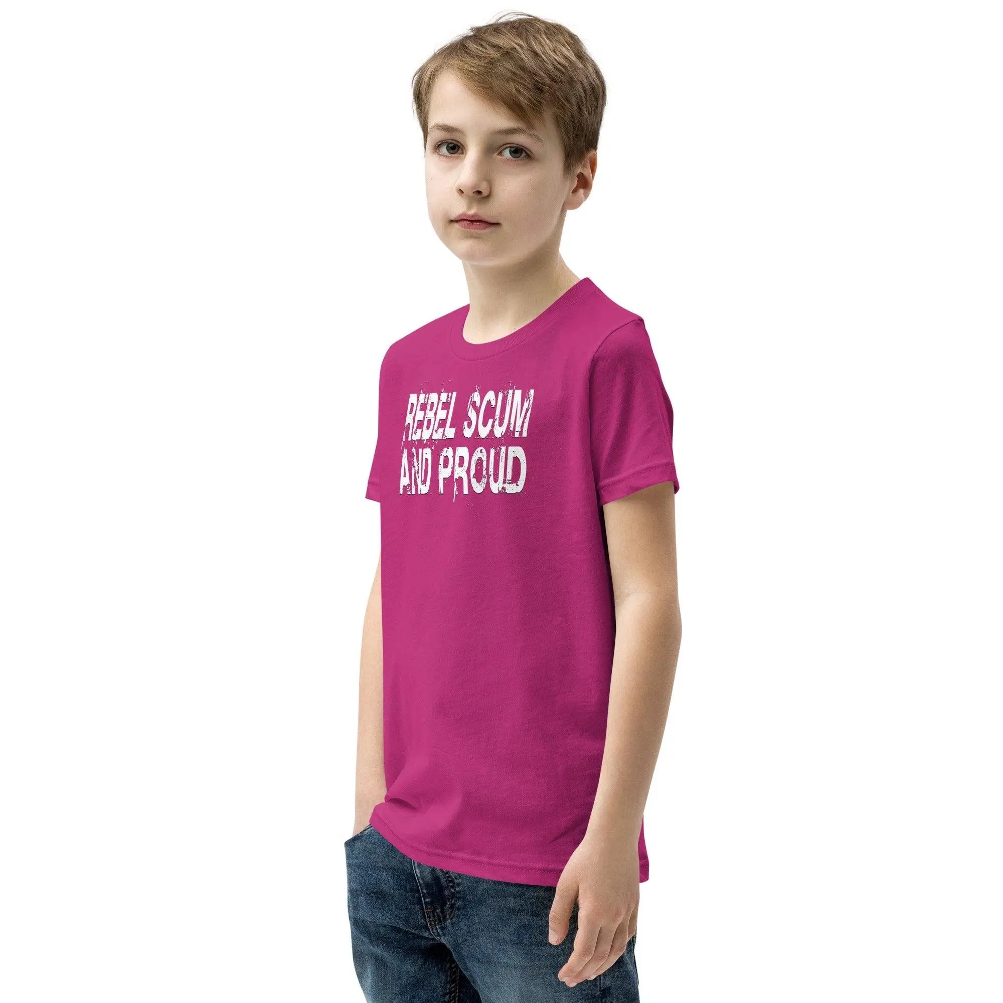 Rebel Scum and Proud Youth Short Sleeve T-Shirt VAWDesigns