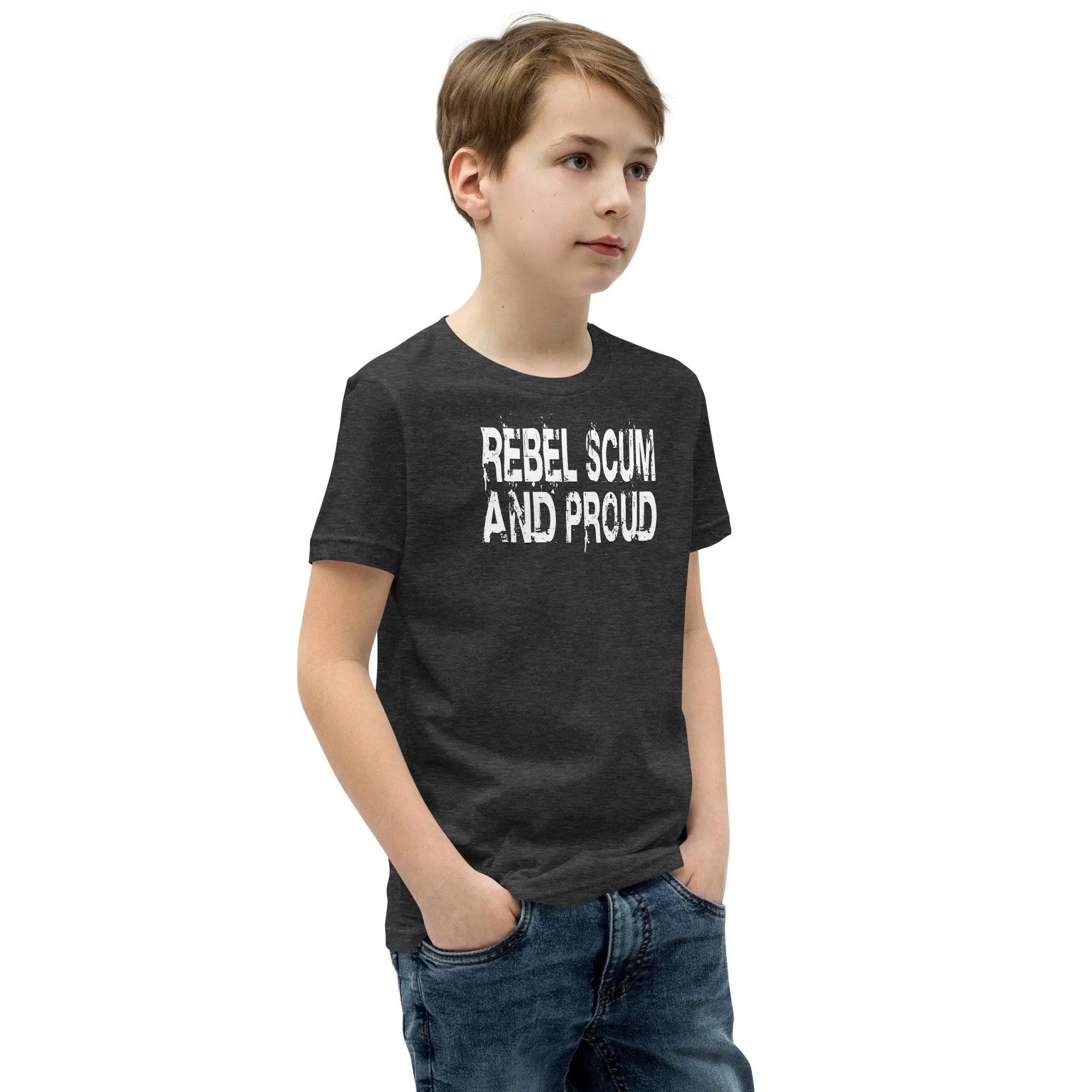 Rebel Scum and Proud Youth Short Sleeve T-Shirt VAWDesigns