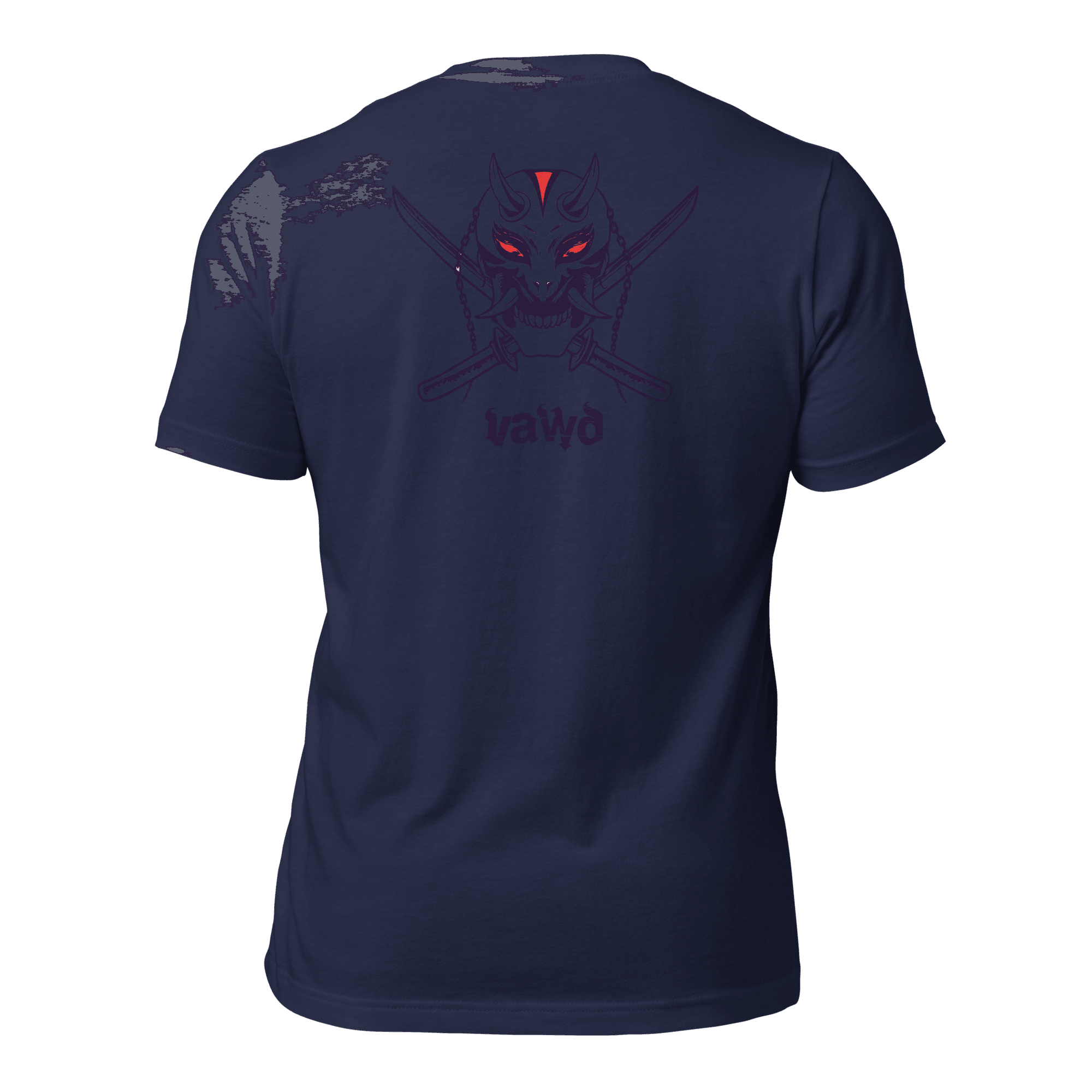 Samurai Demon Unisex t-shirt (BACK) VAWDesigns