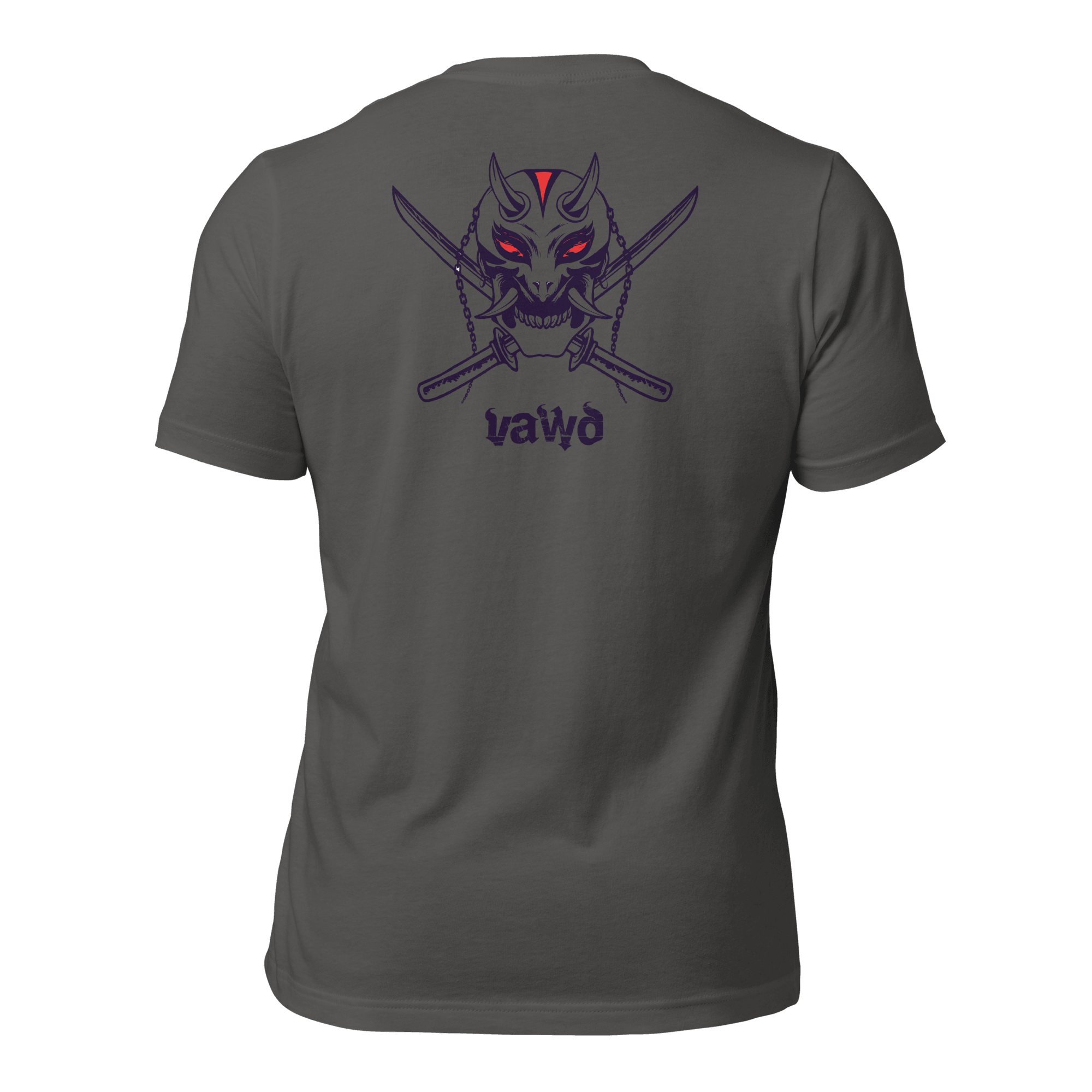 Samurai Demon Unisex t-shirt (BACK) VAWDesigns