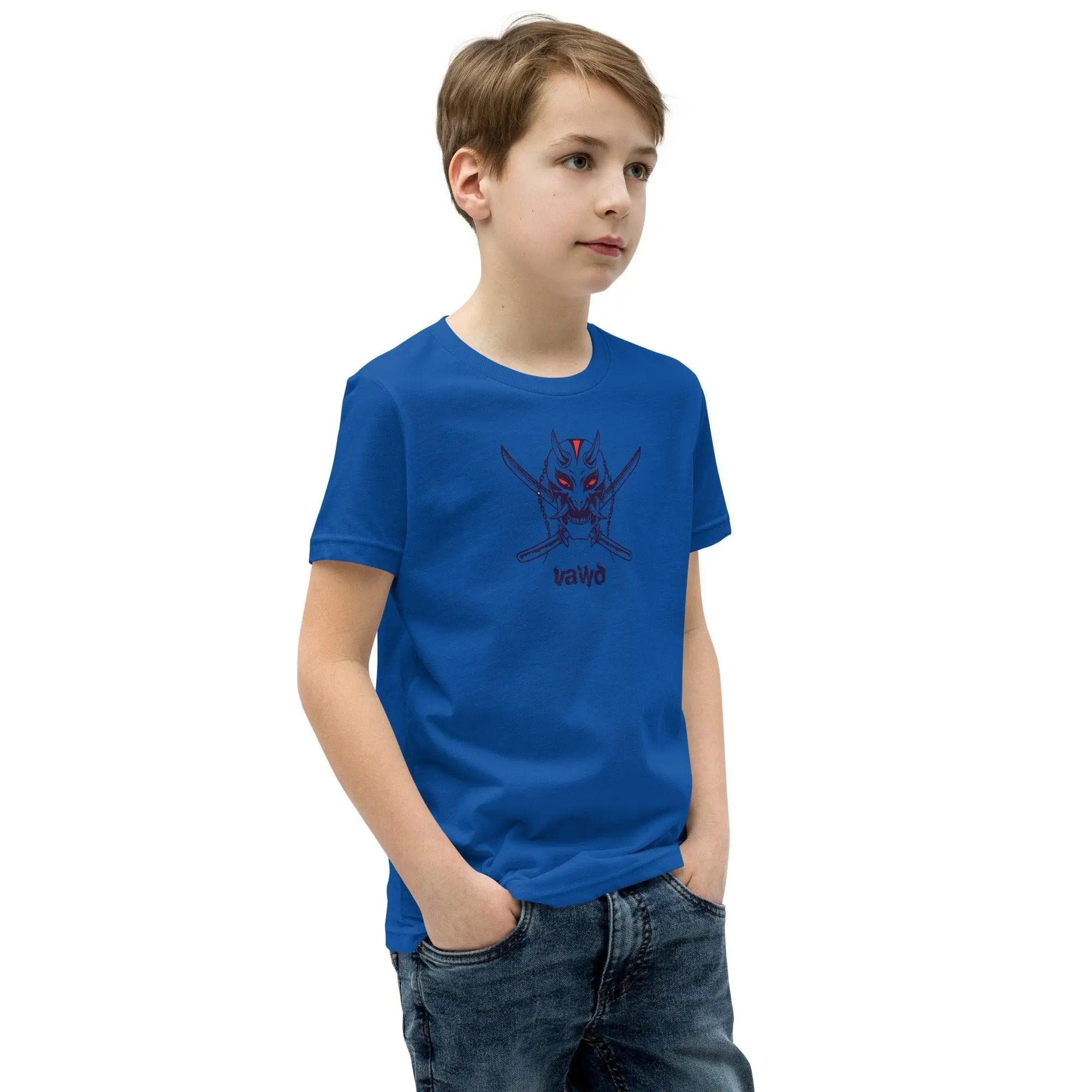 Samurai Demon Youth Short Sleeve T-Shirt VAWDesigns