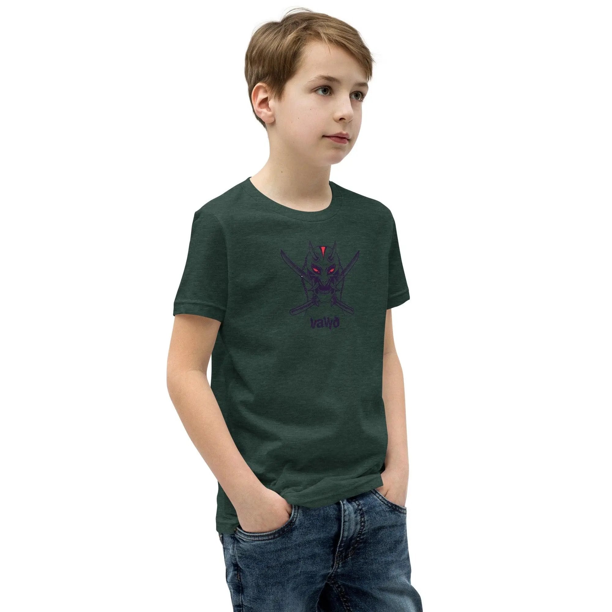 Samurai Demon Youth Short Sleeve T-Shirt VAWDesigns
