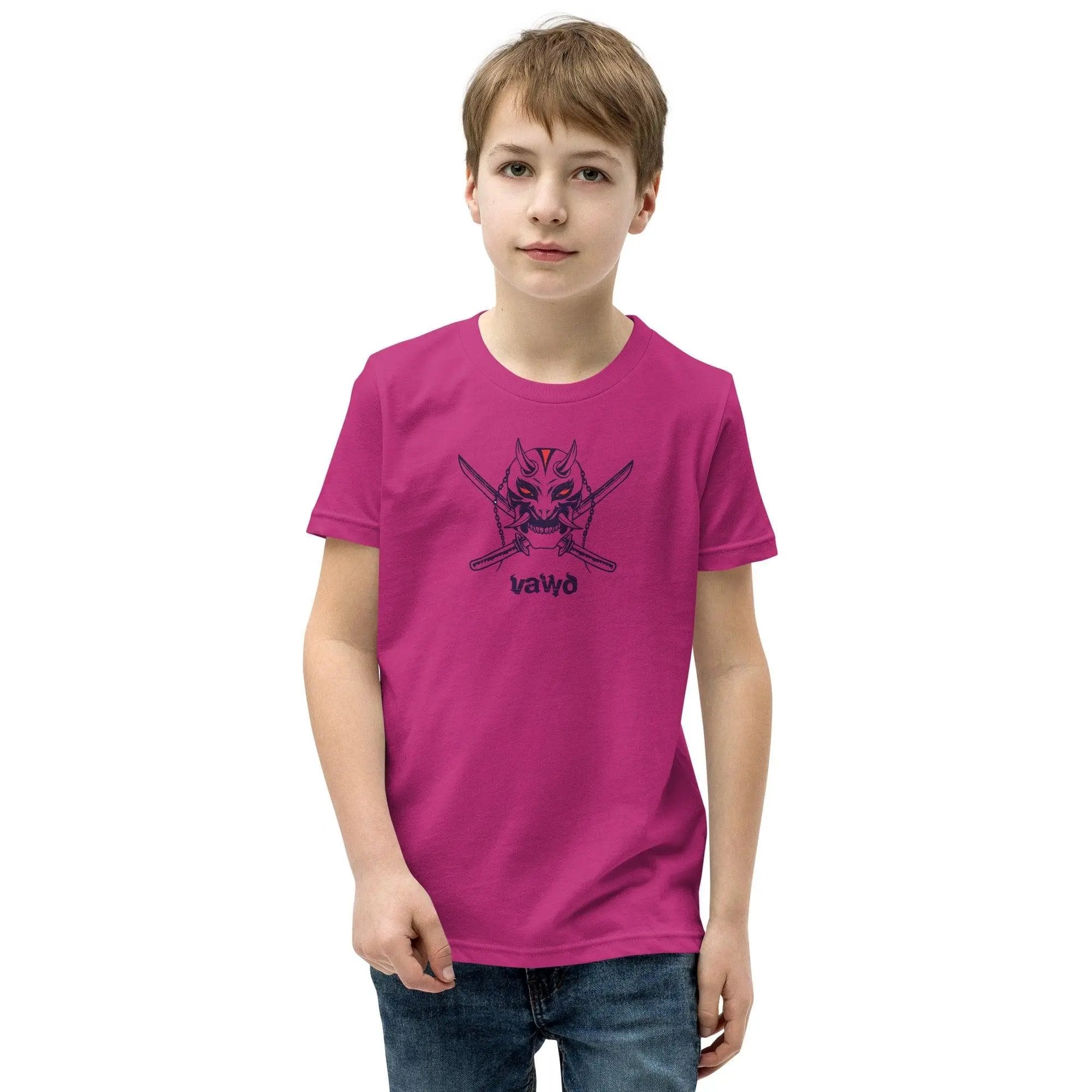 Samurai Demon Youth Short Sleeve T-Shirt VAWDesigns
