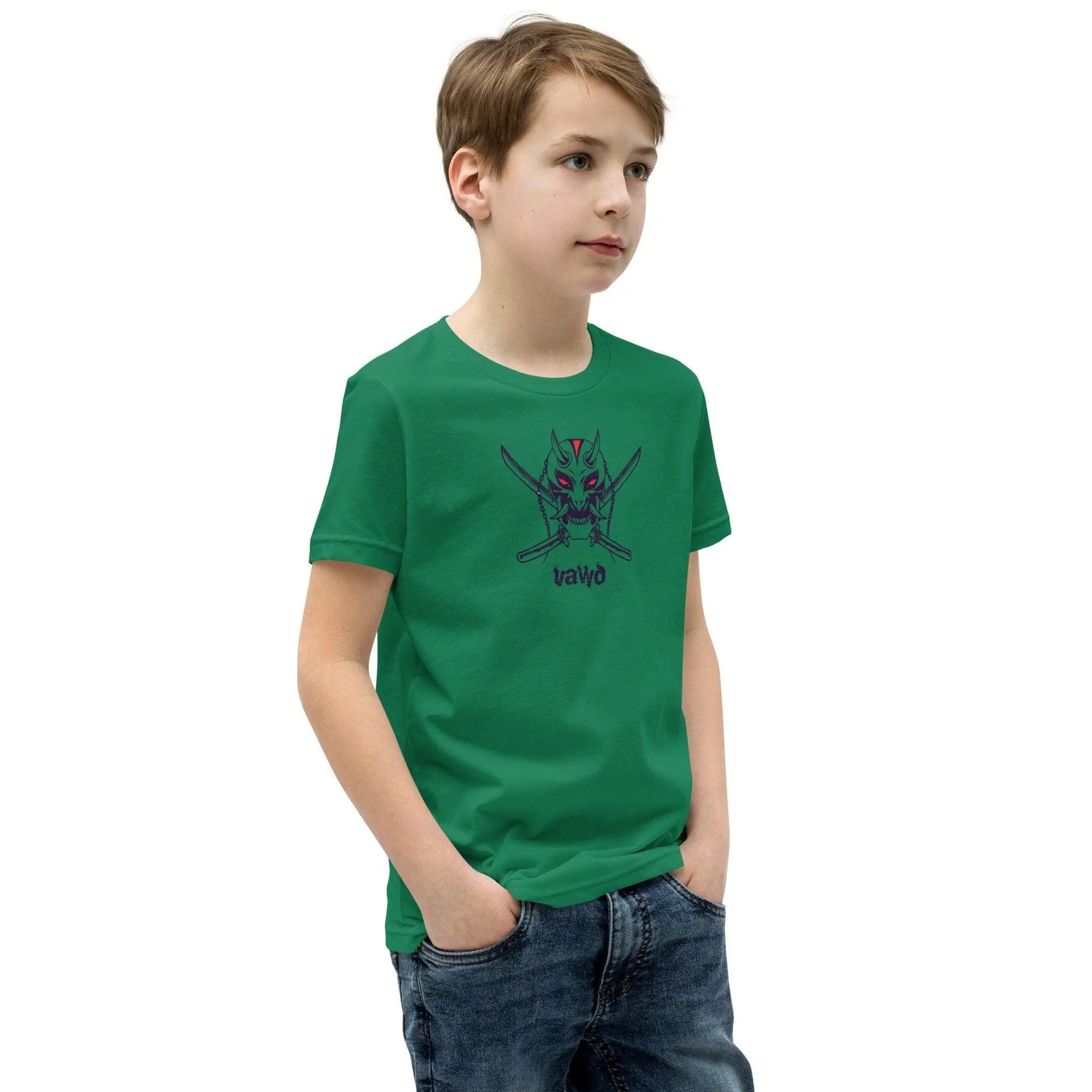 Samurai Demon Youth Short Sleeve T-Shirt VAWDesigns