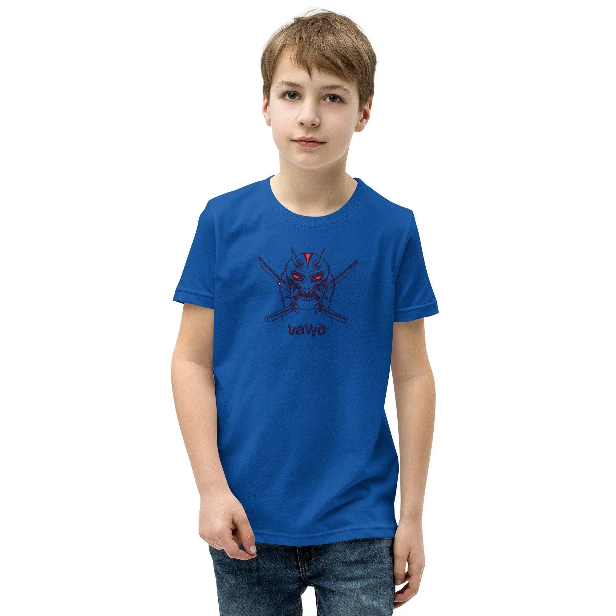 Samurai Demon Youth Short Sleeve T-Shirt VAWDesigns