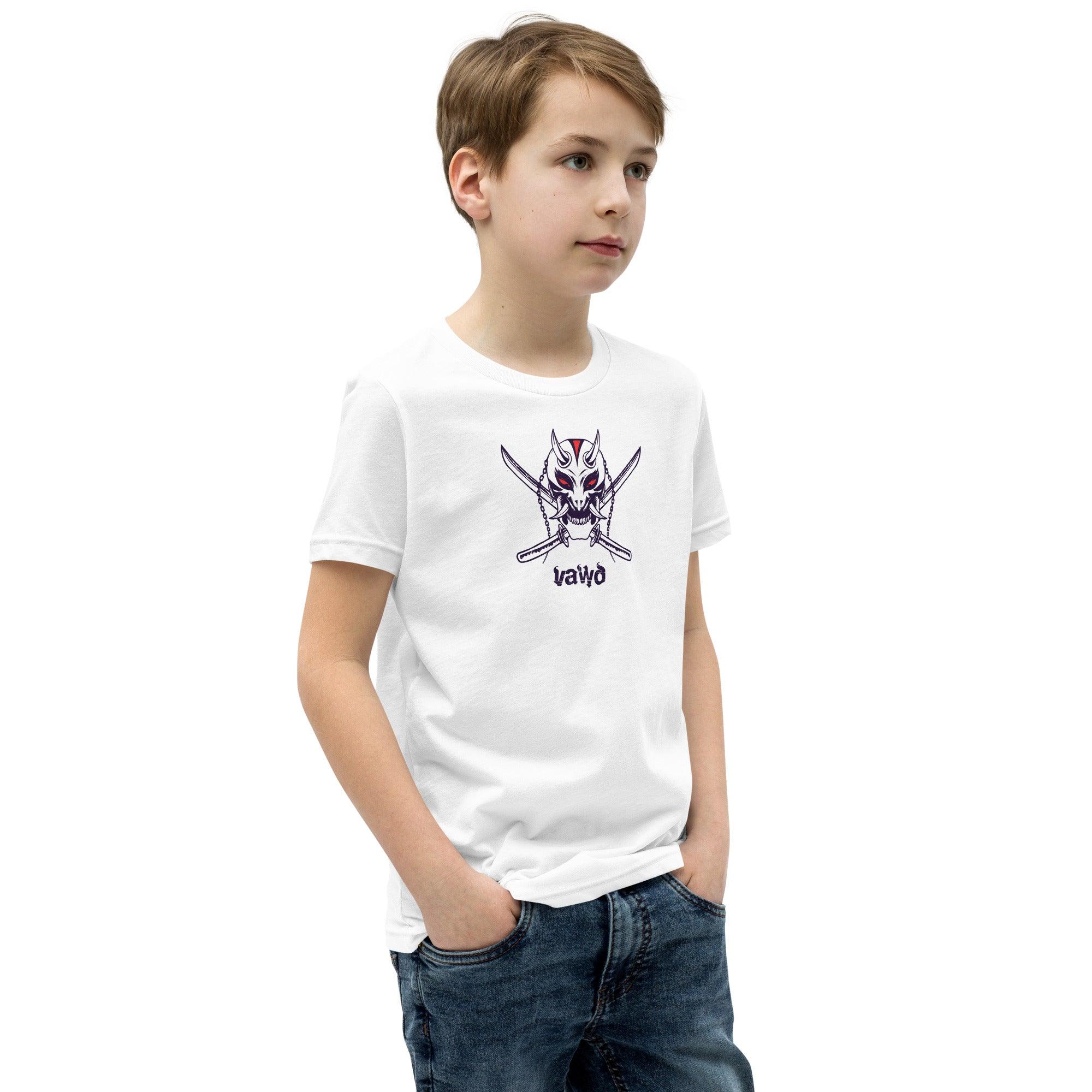 Samurai Demon Youth Short Sleeve T-Shirt VAWDesigns