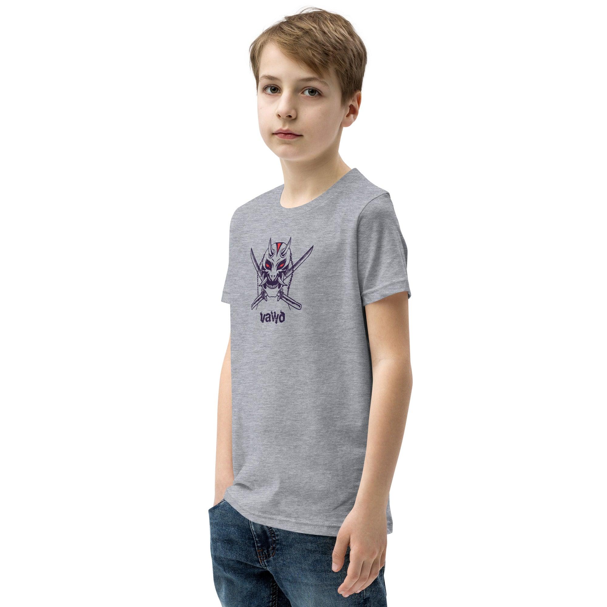 Samurai Demon Youth Short Sleeve T-Shirt VAWDesigns