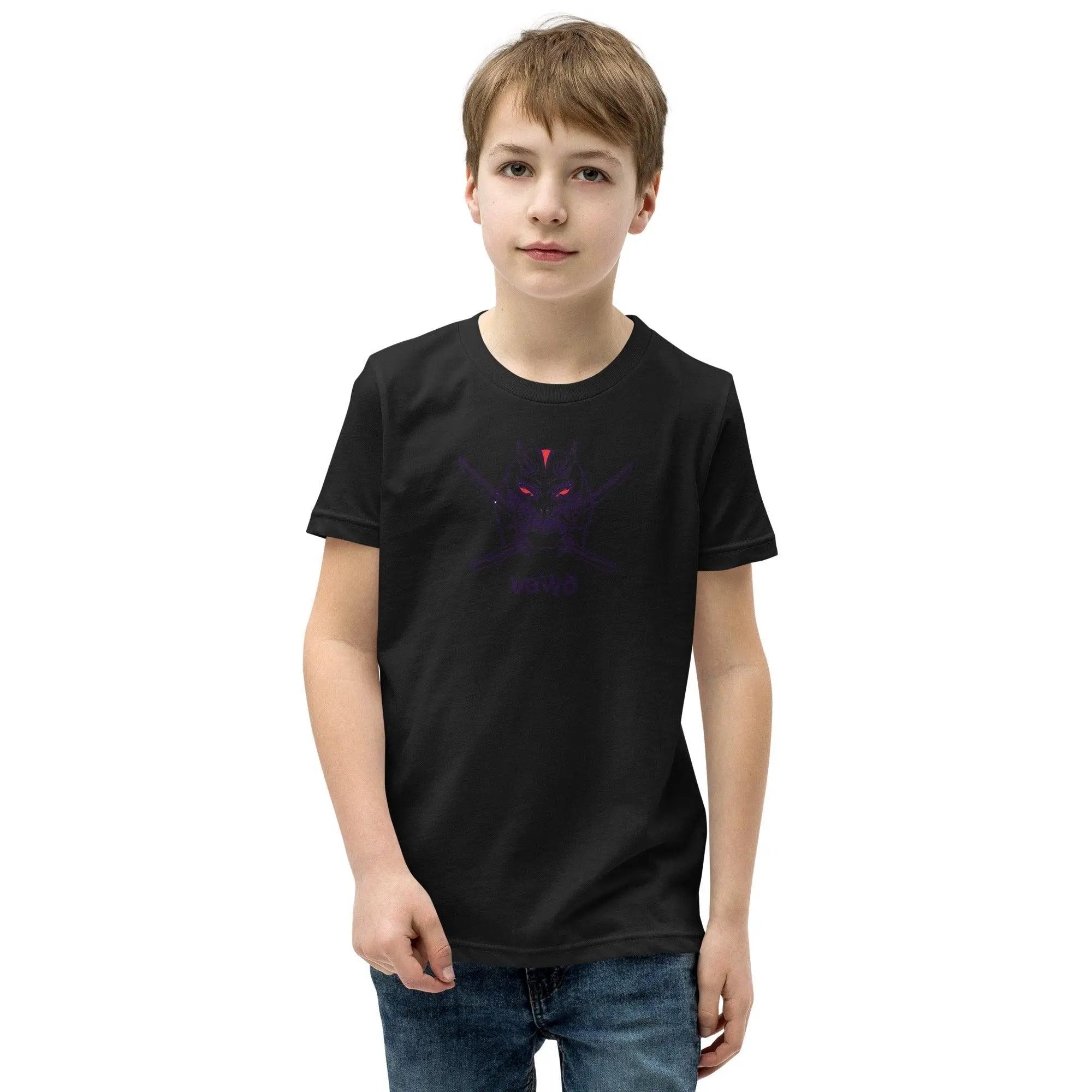 Samurai Demon Youth Short Sleeve T-Shirt VAWDesigns
