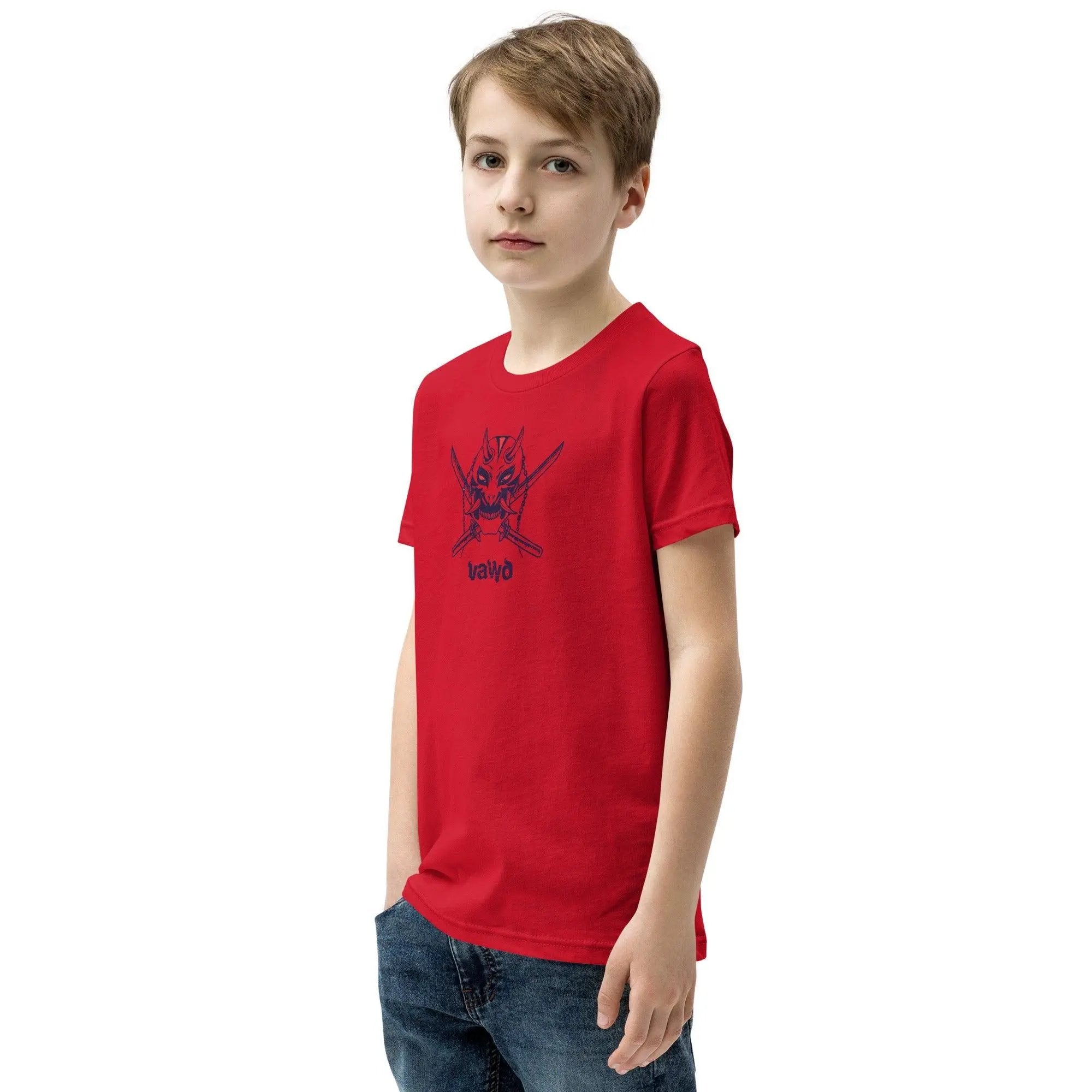 Samurai Demon Youth Short Sleeve T-Shirt VAWDesigns