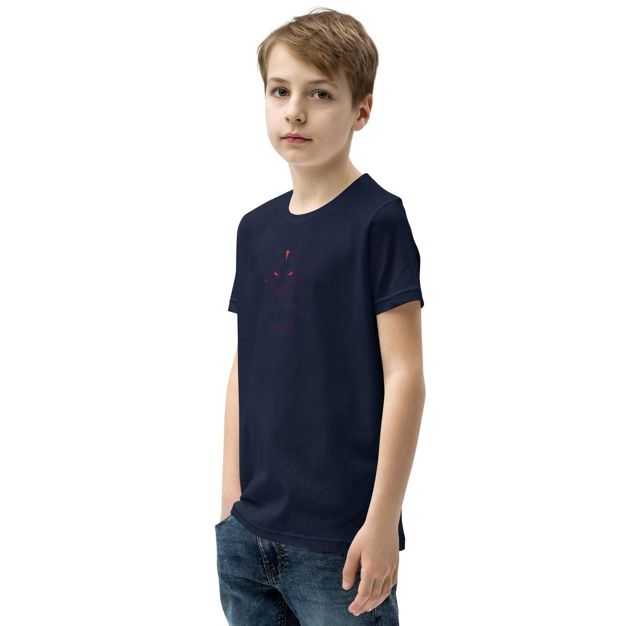 Samurai Demon Youth Short Sleeve T-Shirt VAWDesigns