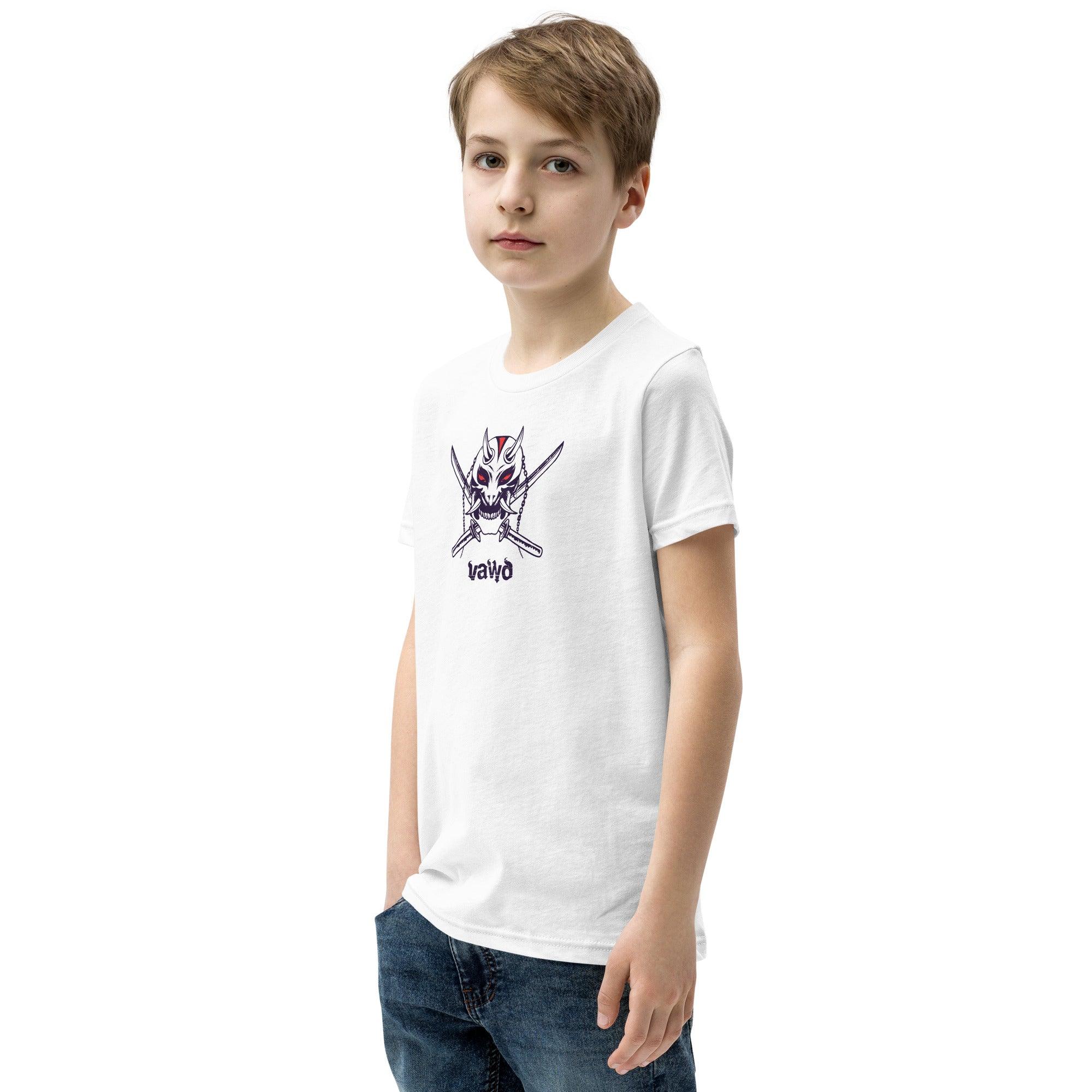 Samurai Demon Youth Short Sleeve T-Shirt VAWDesigns