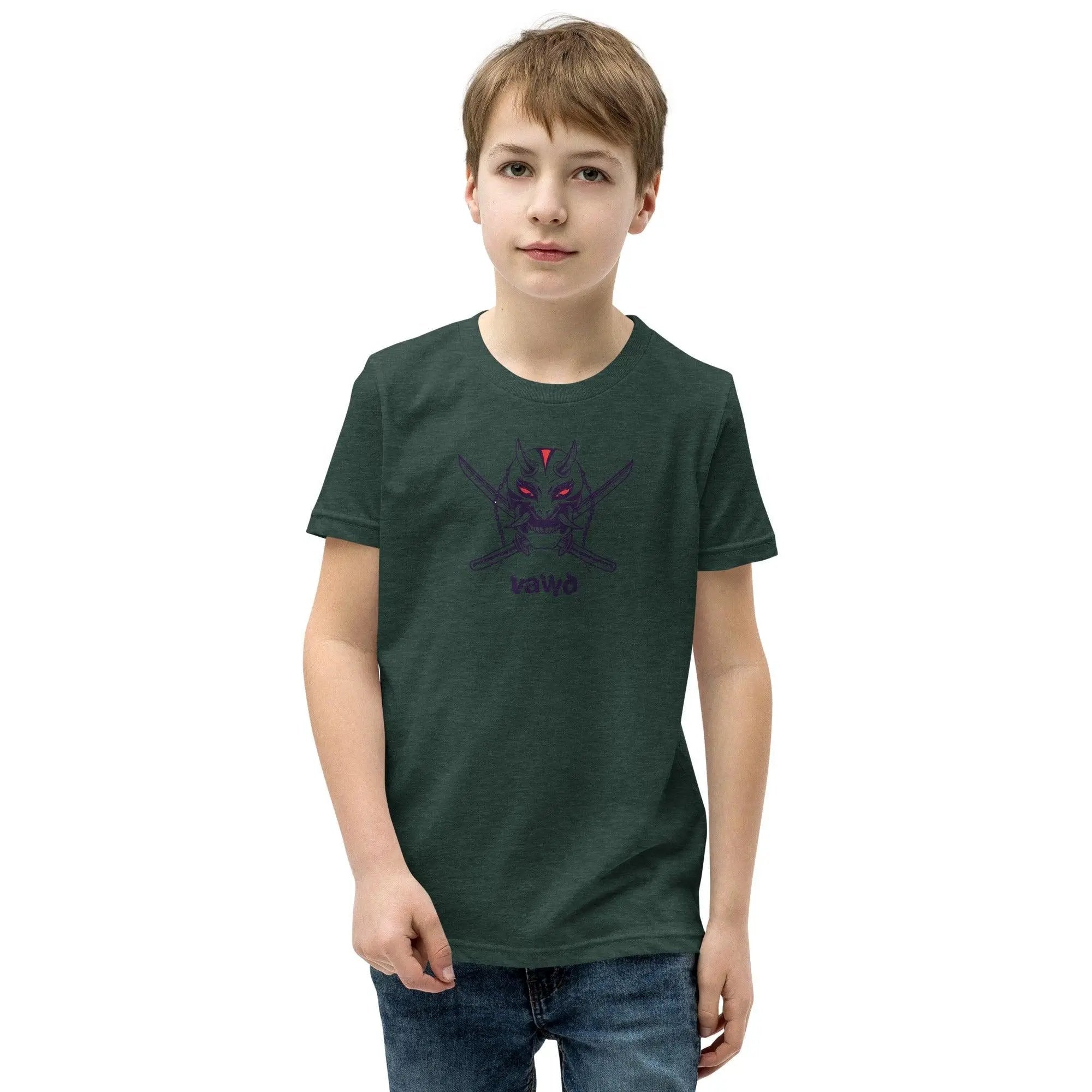 Samurai Demon Youth Short Sleeve T-Shirt VAWDesigns