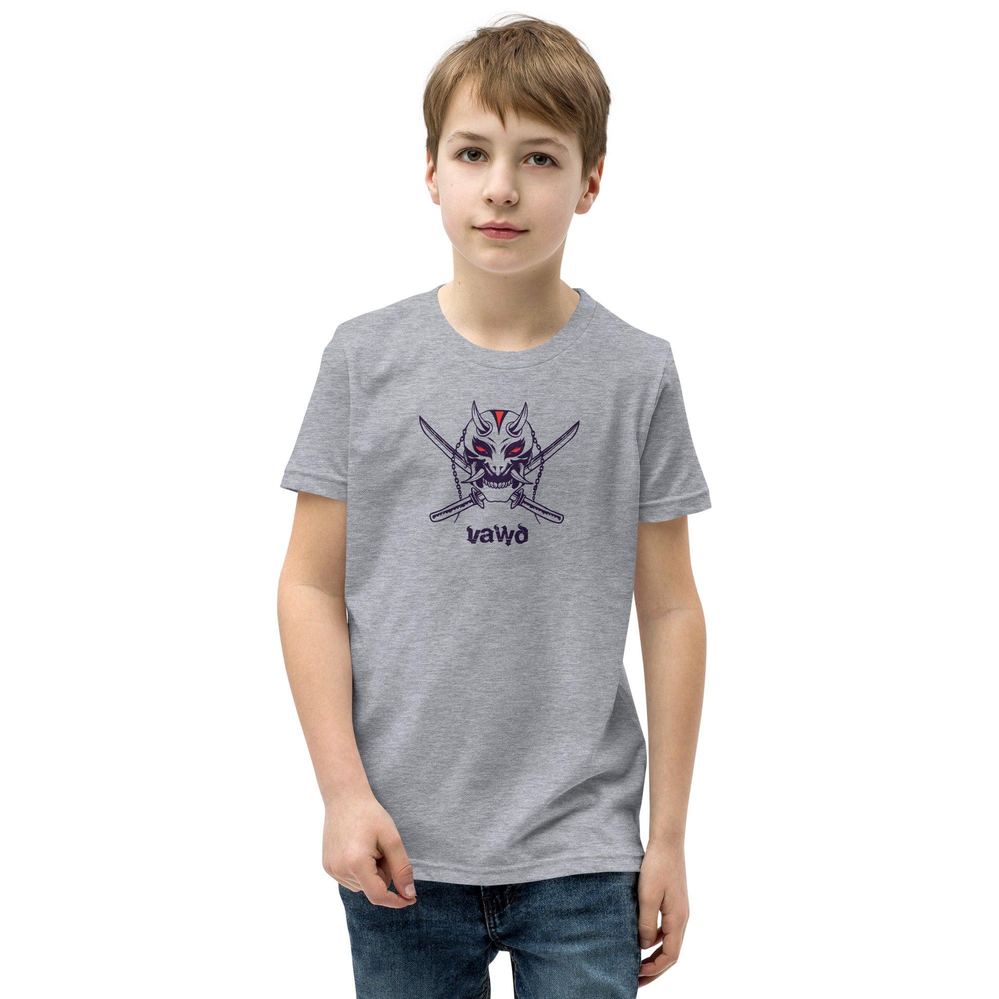 Samurai Demon Youth Short Sleeve T-Shirt VAWDesigns