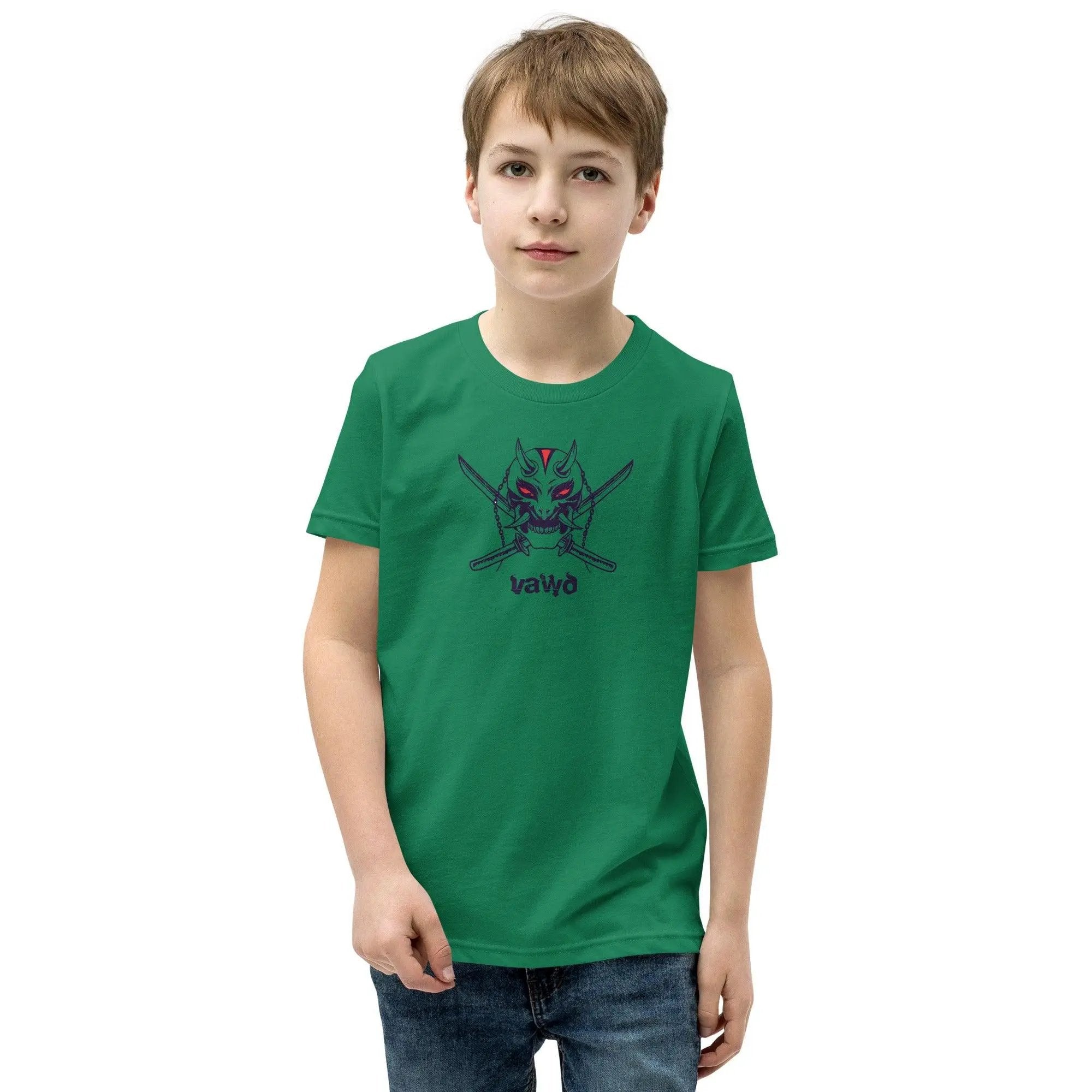 Samurai Demon Youth Short Sleeve T-Shirt VAWDesigns