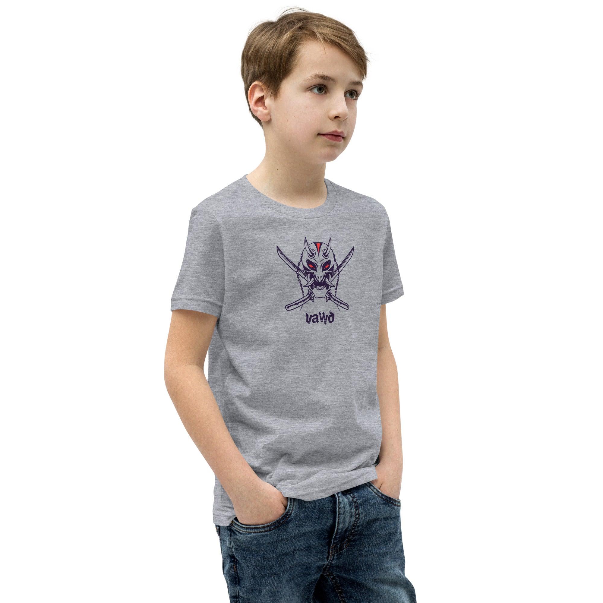 Samurai Demon Youth Short Sleeve T-Shirt VAWDesigns