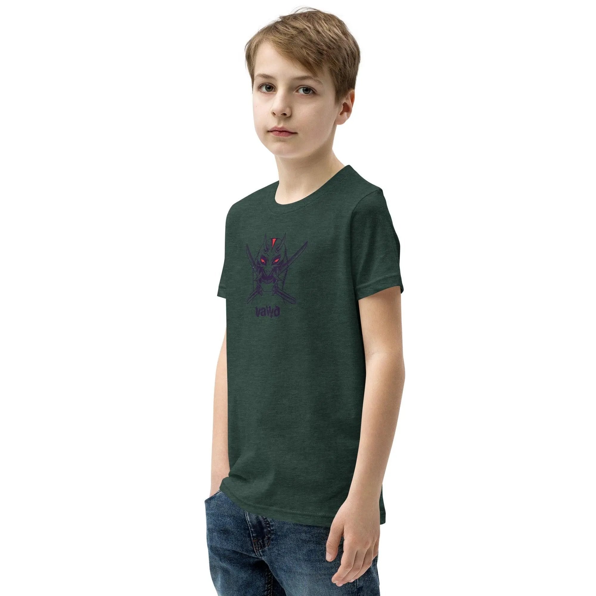 Samurai Demon Youth Short Sleeve T-Shirt VAWDesigns