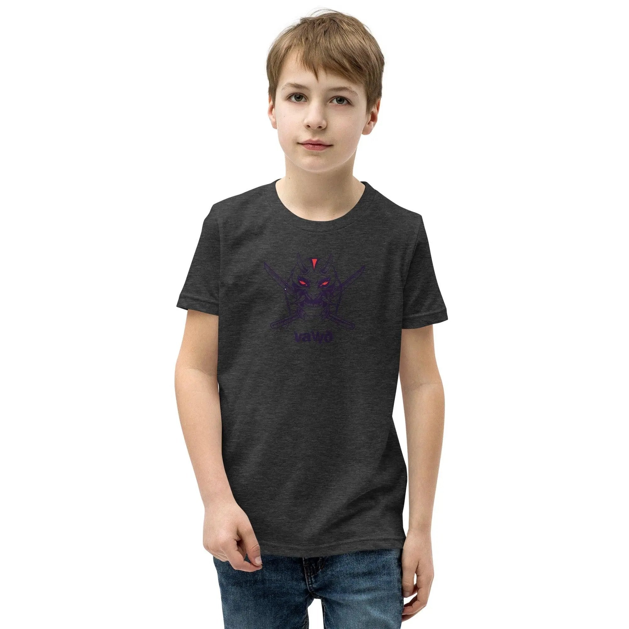 Samurai Demon Youth Short Sleeve T-Shirt VAWDesigns