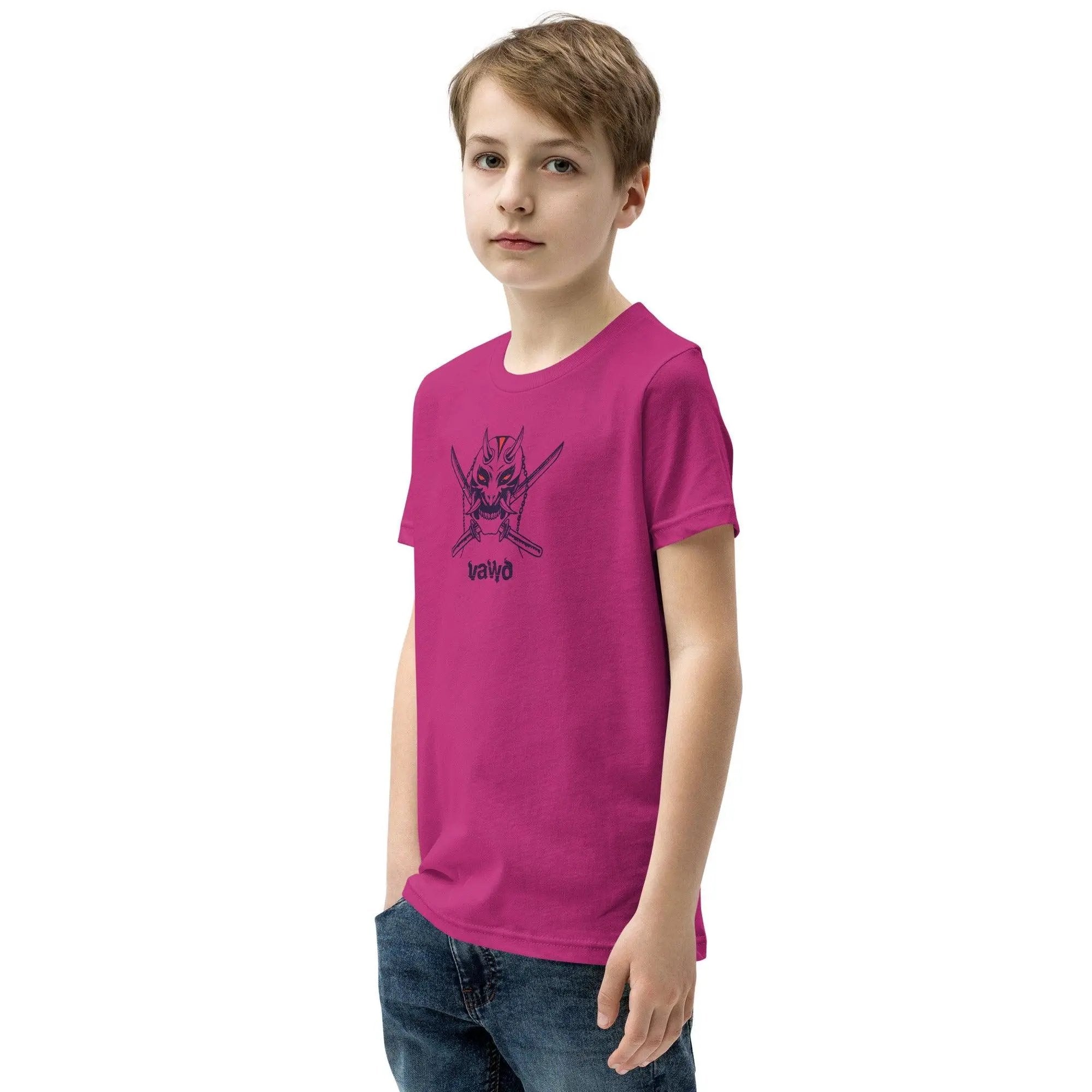 Samurai Demon Youth Short Sleeve T-Shirt VAWDesigns
