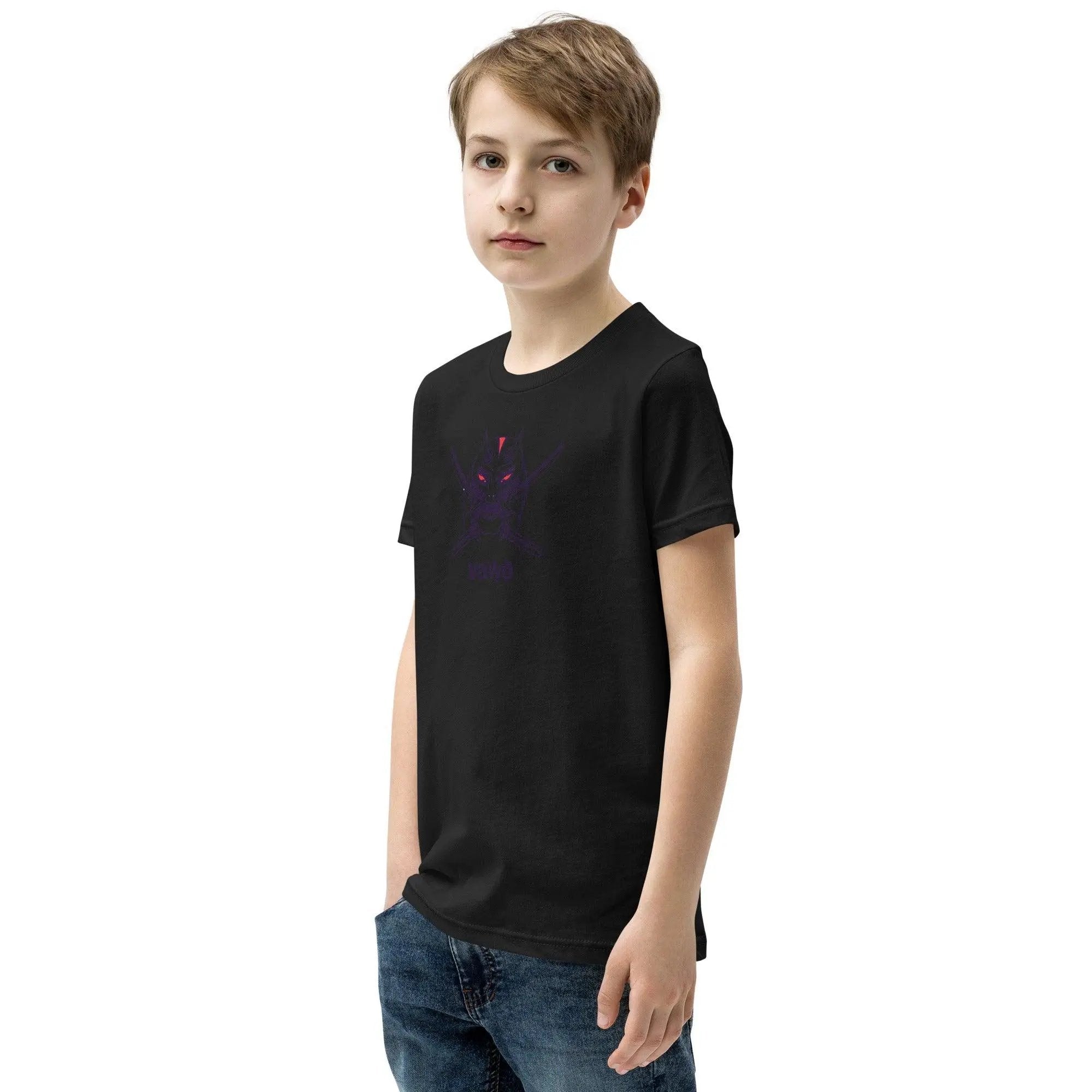 Samurai Demon Youth Short Sleeve T-Shirt VAWDesigns