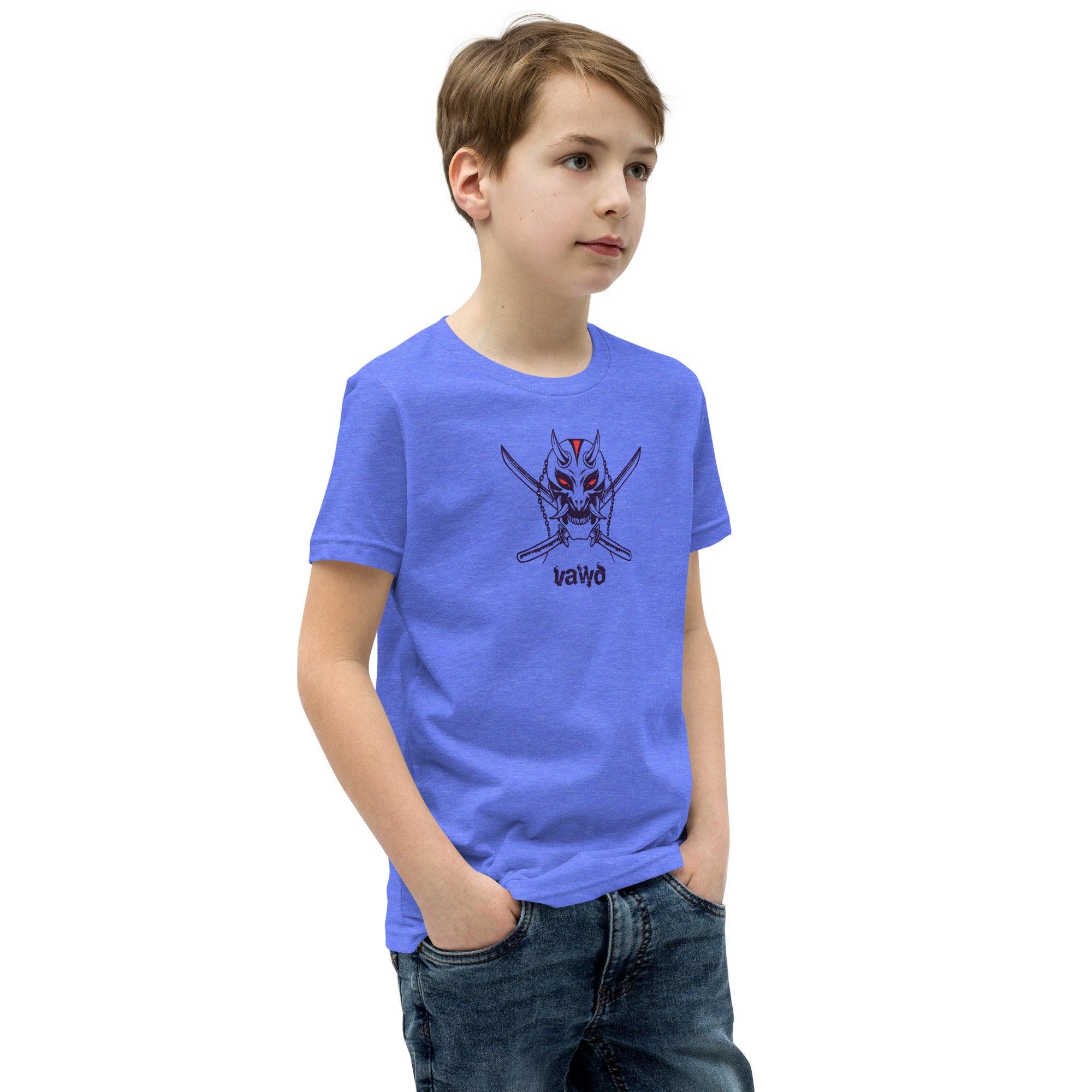 Samurai Demon Youth Short Sleeve T-Shirt VAWDesigns