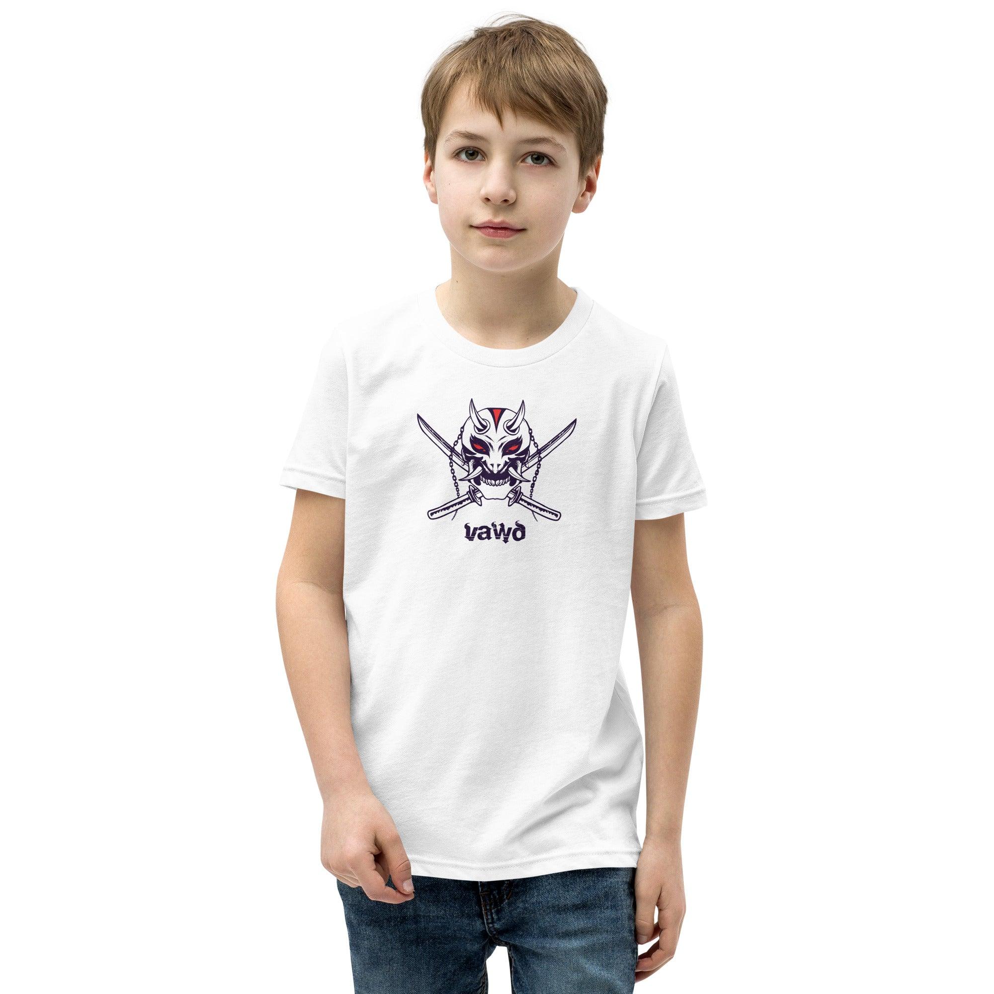 Samurai Demon Youth Short Sleeve T-Shirt VAWDesigns