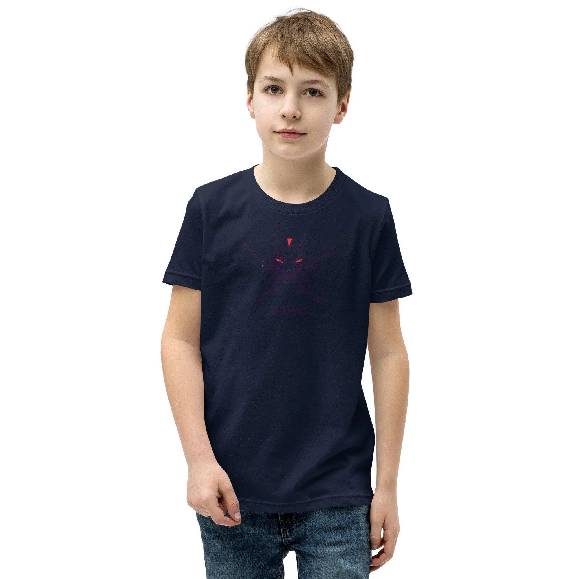 Samurai Demon Youth Short Sleeve T-Shirt VAWDesigns