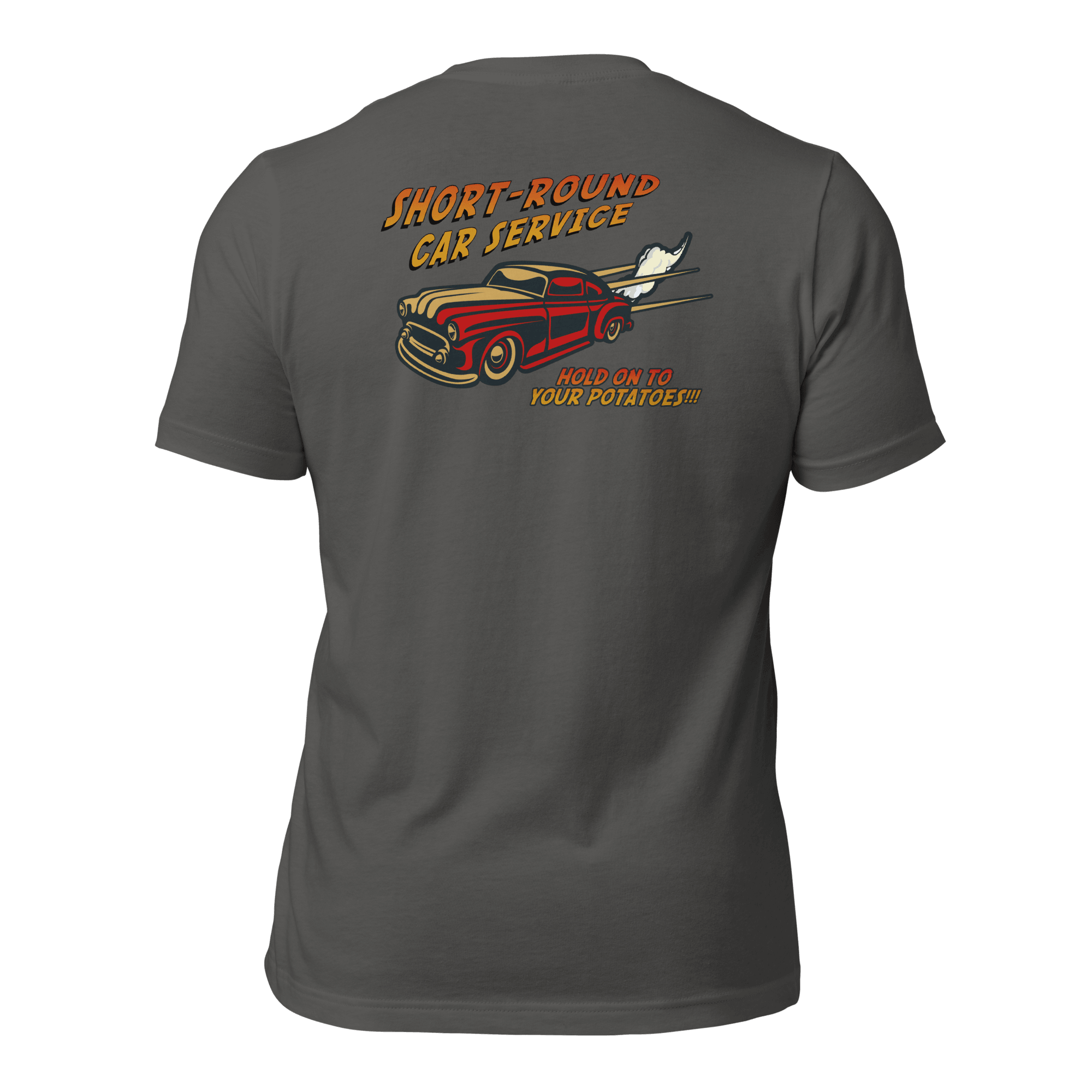 Short-Round Car Service Unisex t-shirt (BACK) VAWDesigns