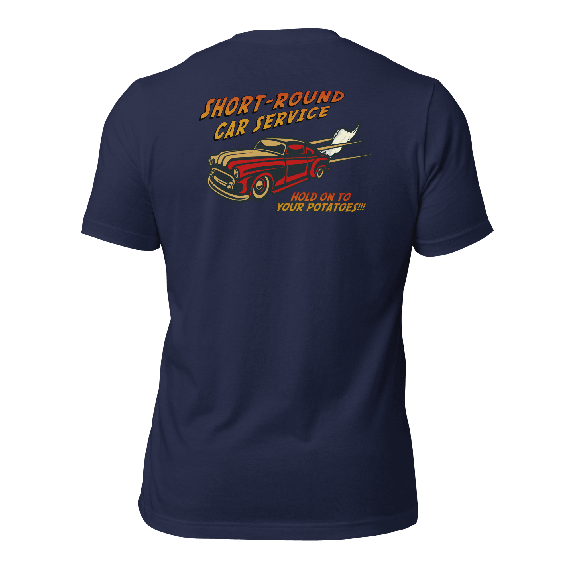 Short-Round Car Service Unisex t-shirt (BACK) VAWDesigns