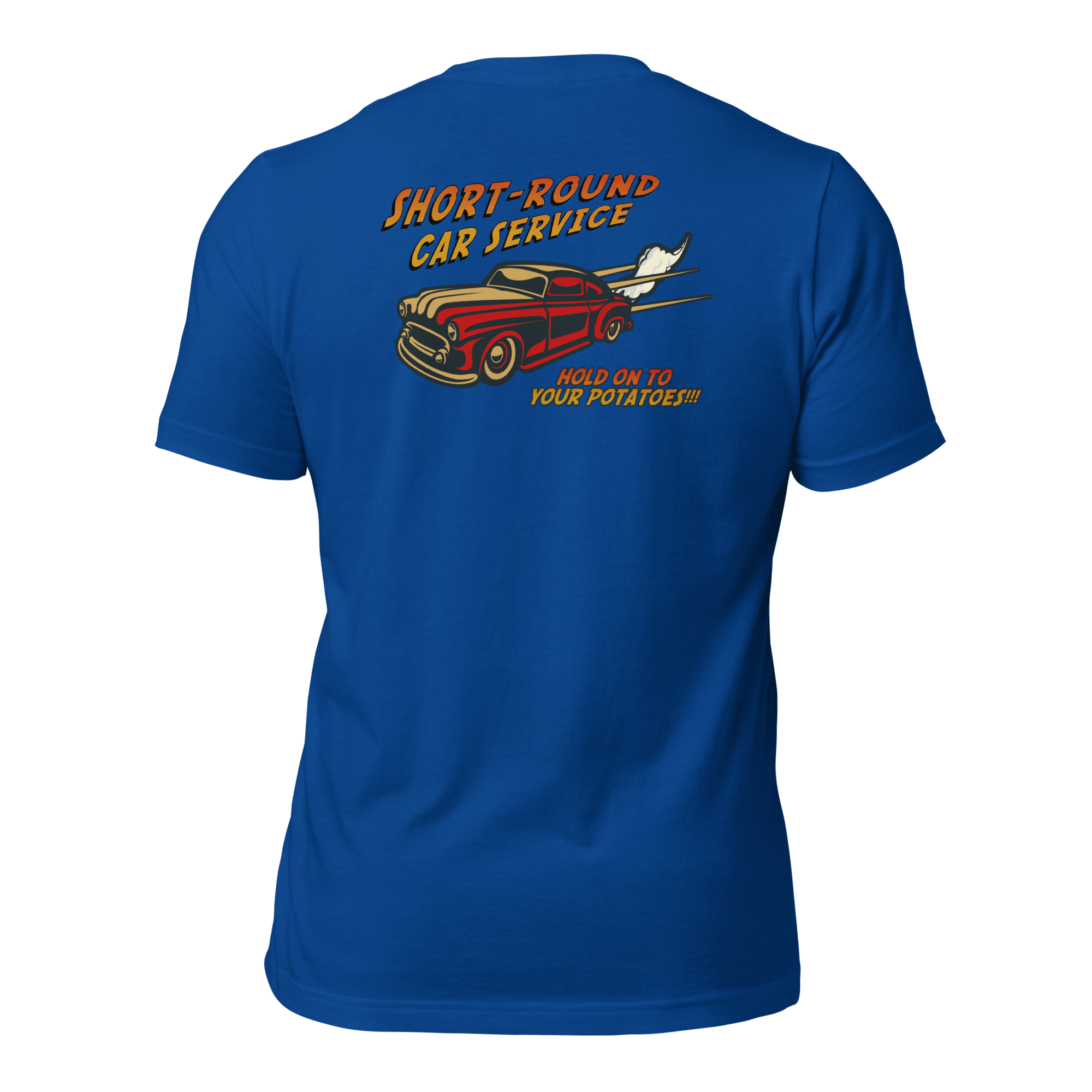 Short-Round Car Service Unisex t-shirt (BACK) VAWDesigns