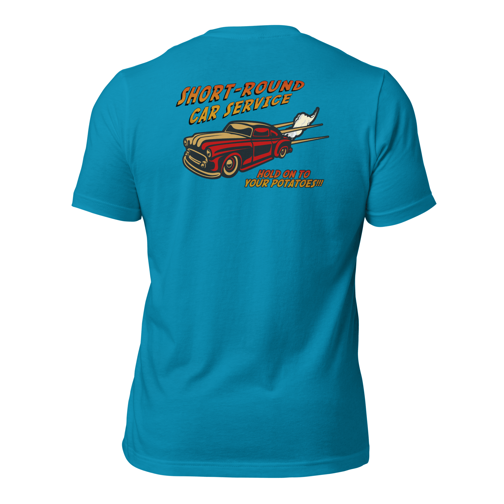 Short-Round Car Service Unisex t-shirt (BACK) VAWDesigns