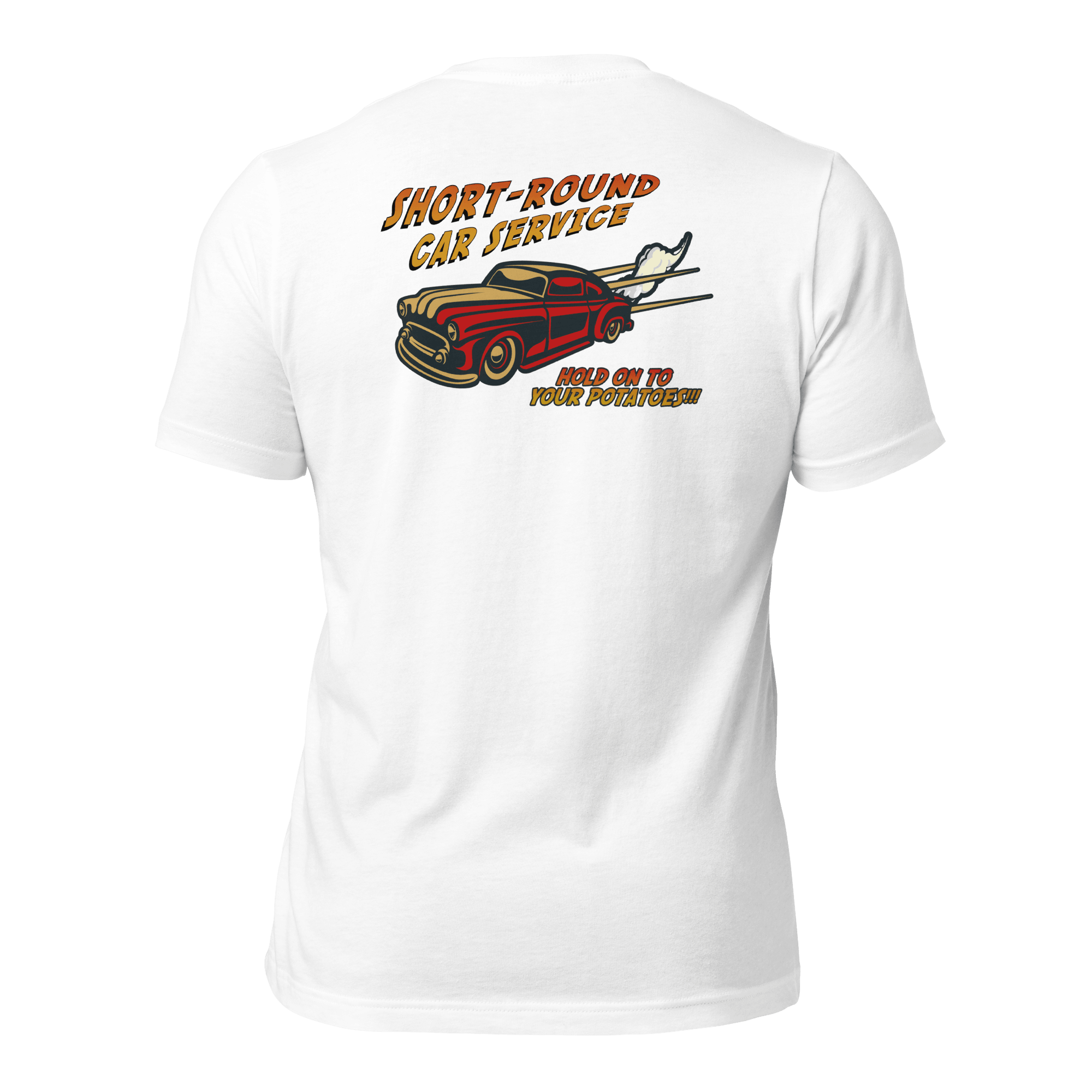 Short-Round Car Service Unisex t-shirt (BACK) VAWDesigns