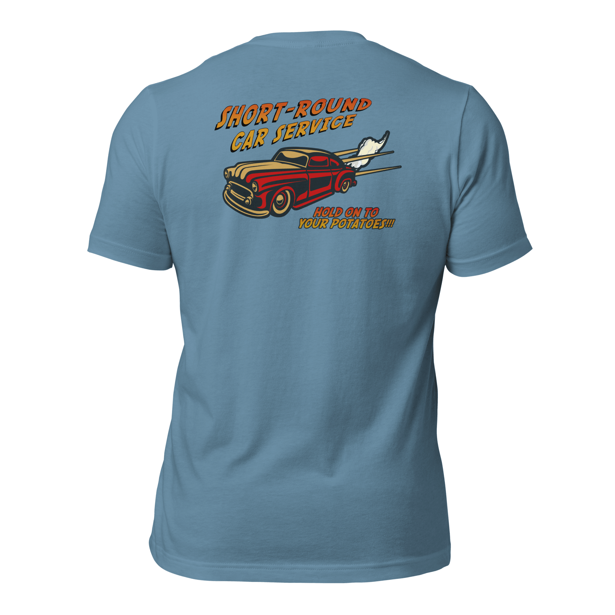 Short-Round Car Service Unisex t-shirt (BACK) VAWDesigns