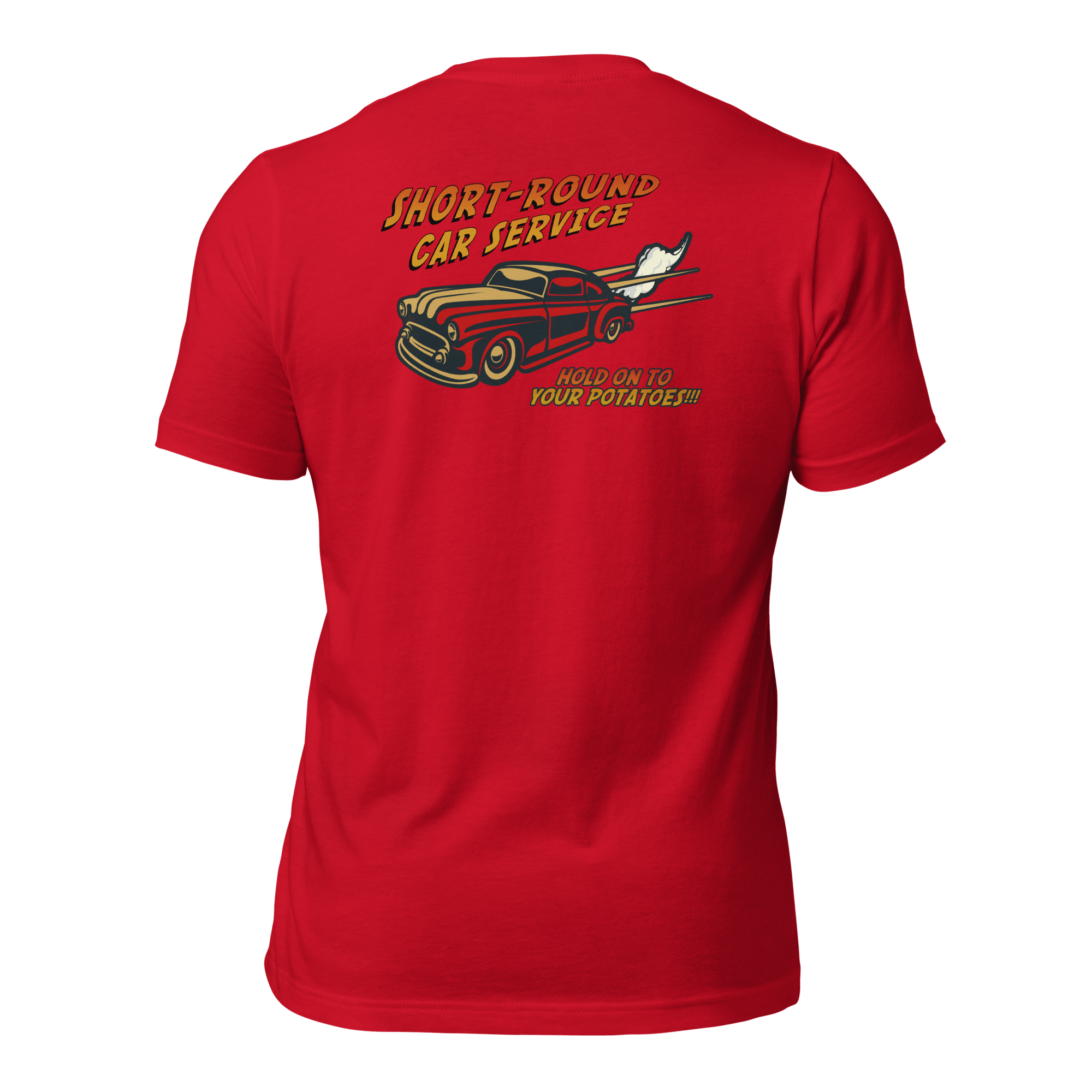 Short-Round Car Service Unisex t-shirt (BACK) VAWDesigns