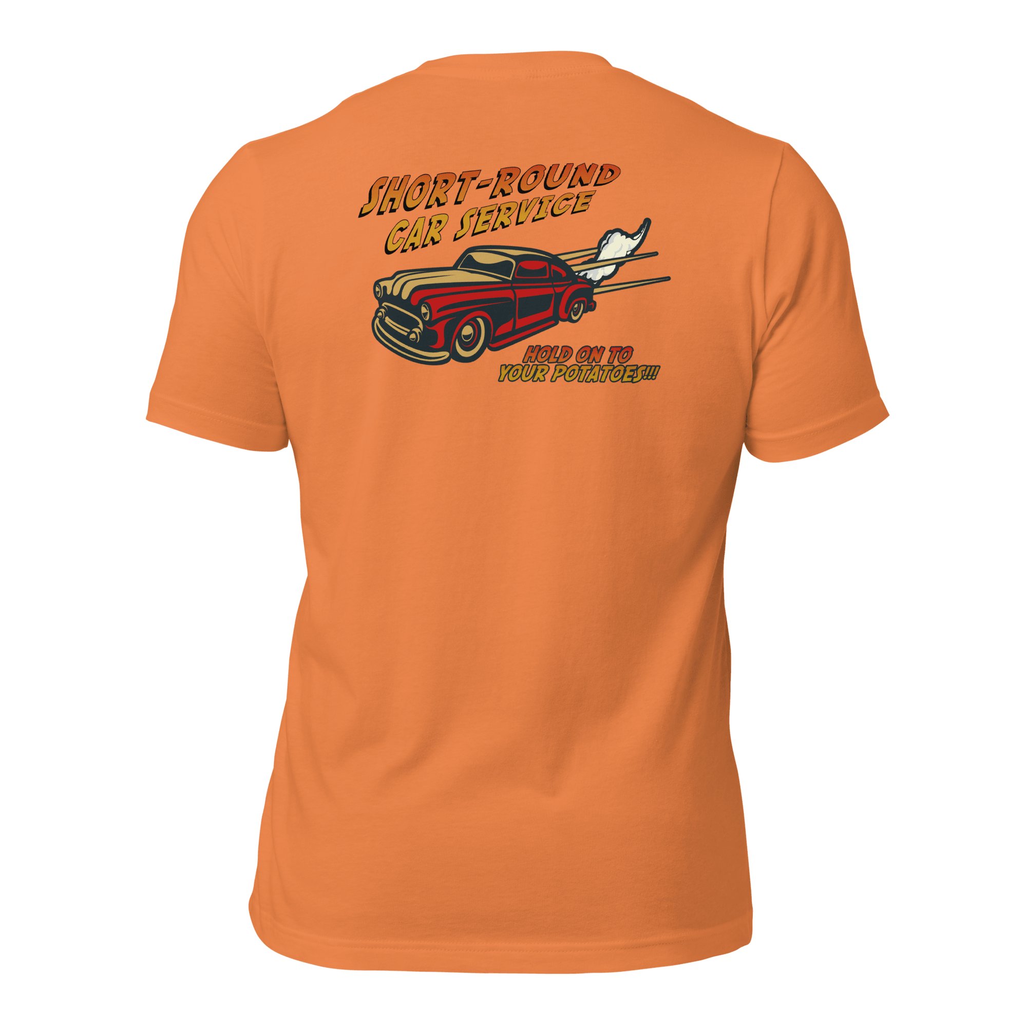 Short-Round Car Service Unisex t-shirt (BACK) VAWDesigns
