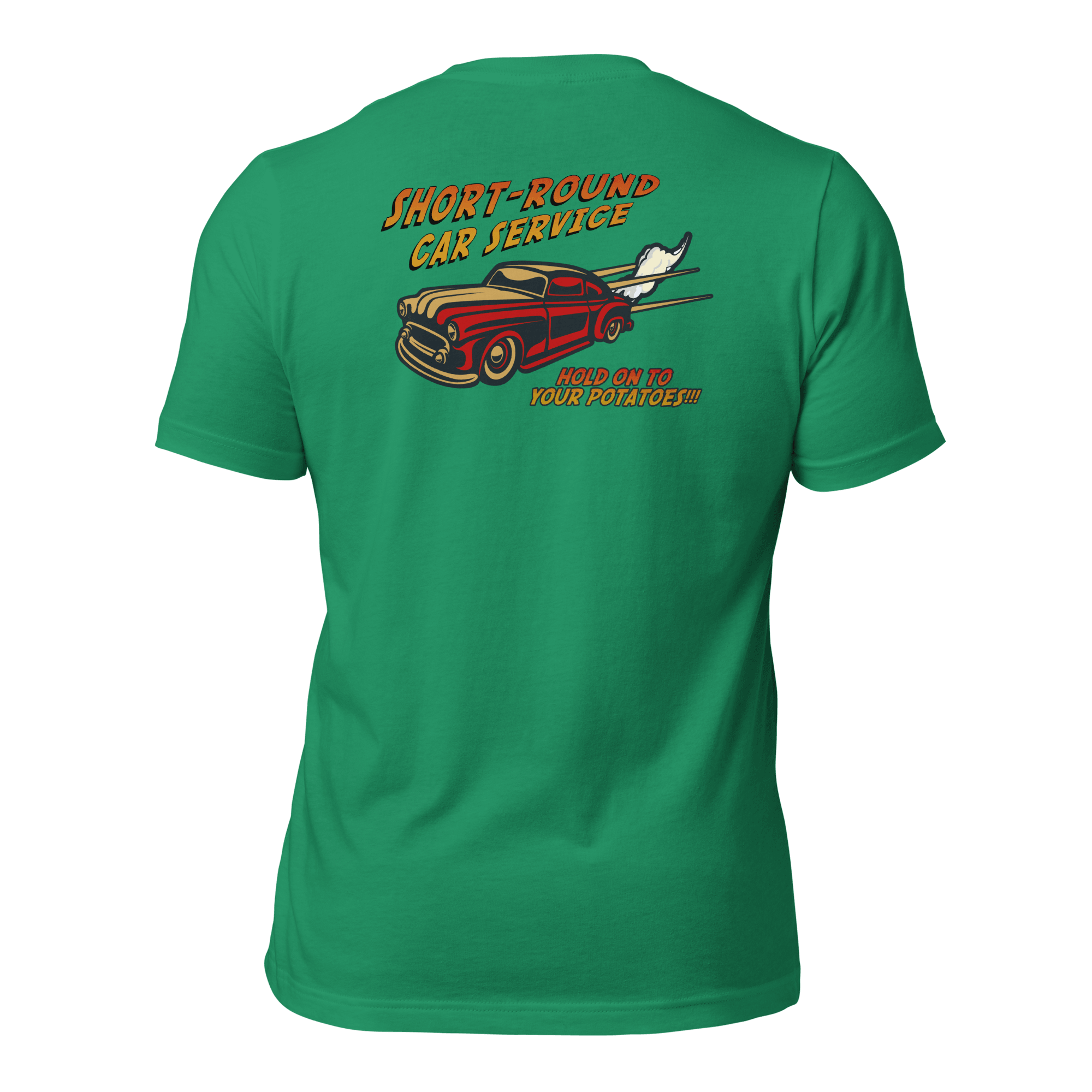 Short-Round Car Service Unisex t-shirt (BACK) VAWDesigns