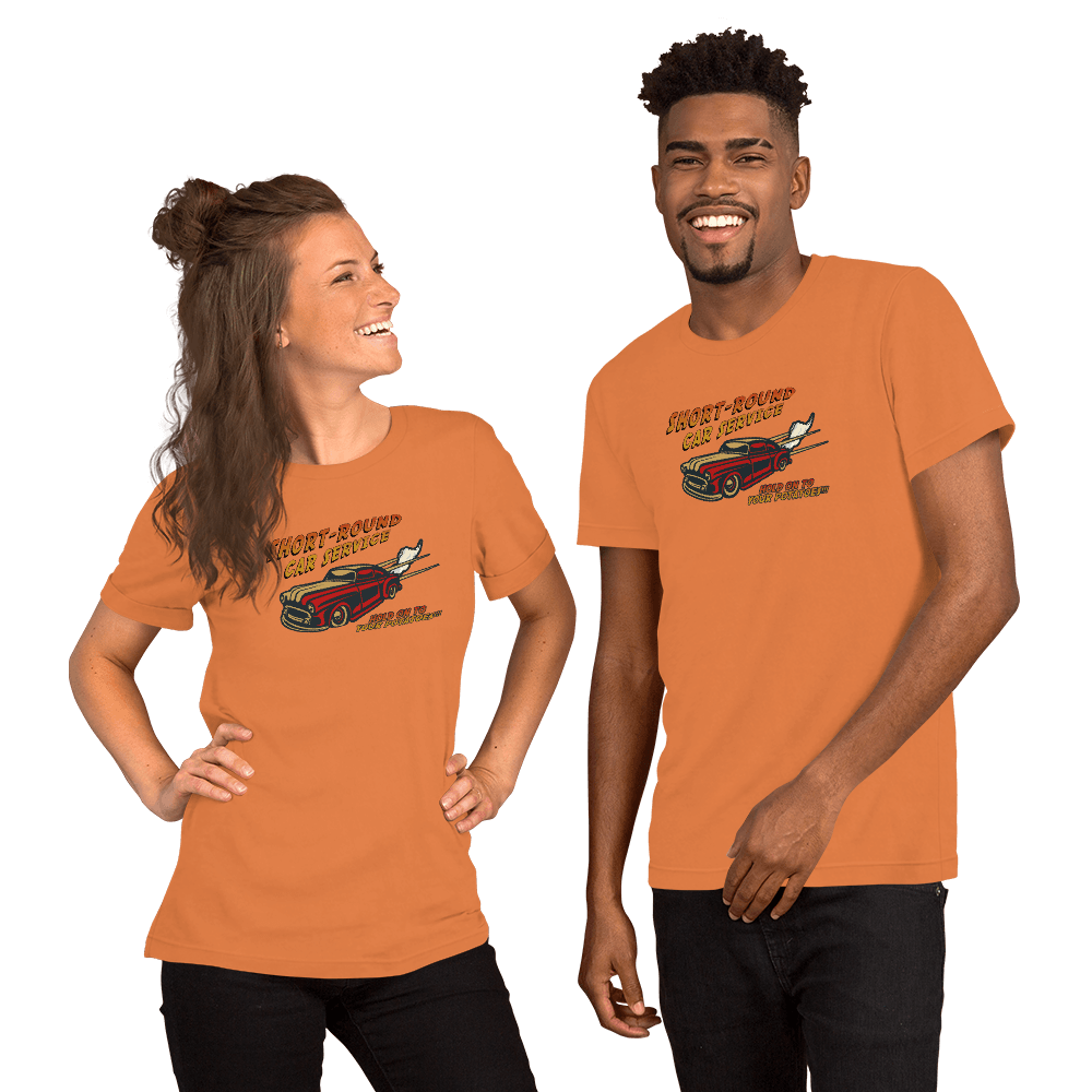 Short-Round Car Service Unisex t-shirt VAWDesigns