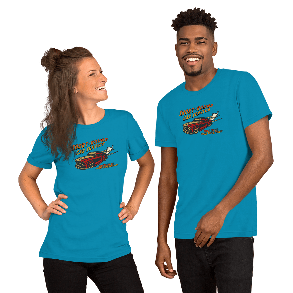 Short-Round Car Service Unisex t-shirt VAWDesigns