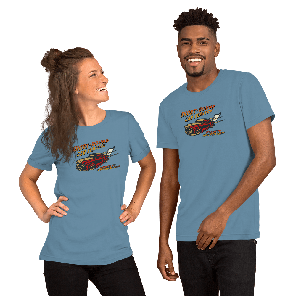 Short-Round Car Service Unisex t-shirt VAWDesigns