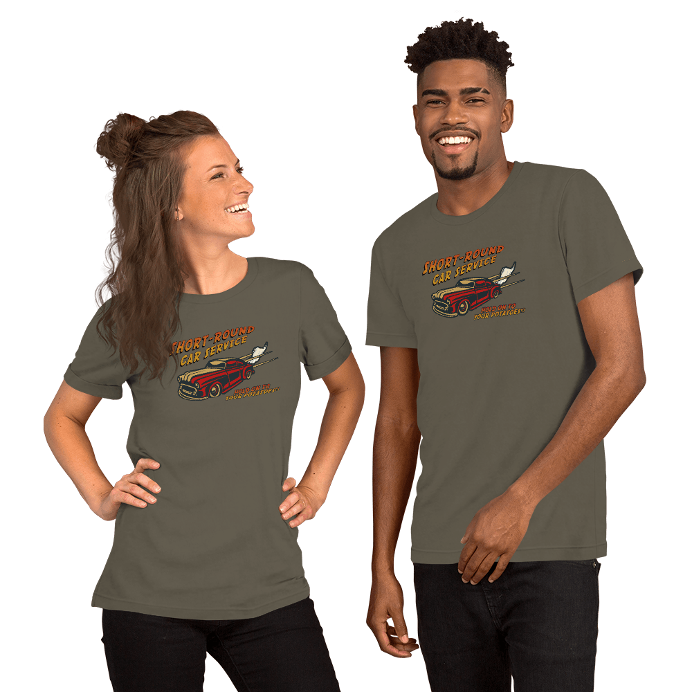 Short-Round Car Service Unisex t-shirt VAWDesigns